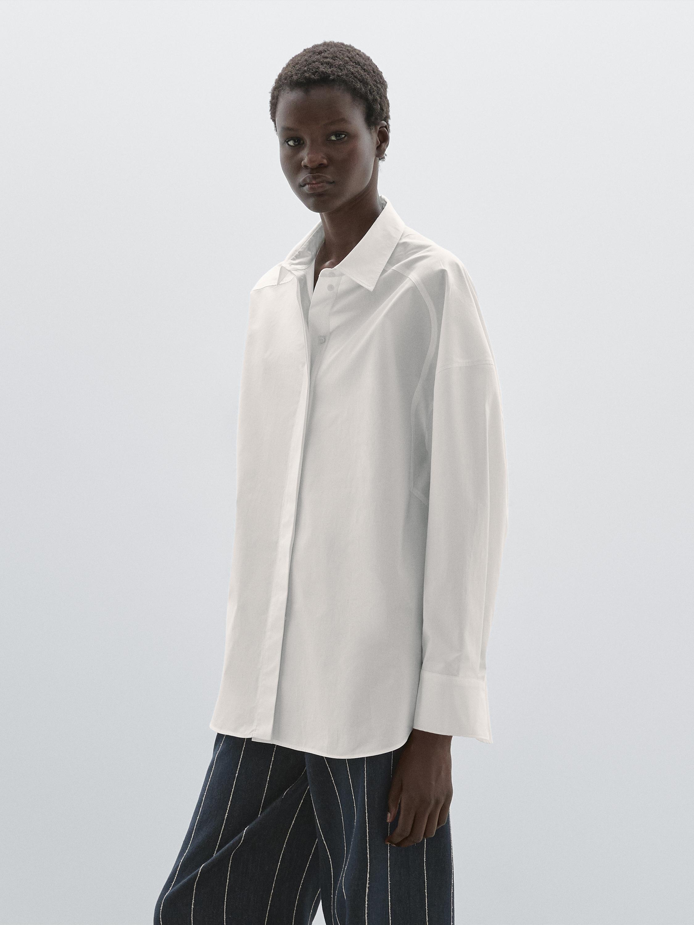 100% cotton shirt with seam details