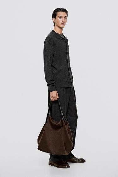 Double-breasted knit cardigan - LIMITED EDITION — CHARCOAL 1
