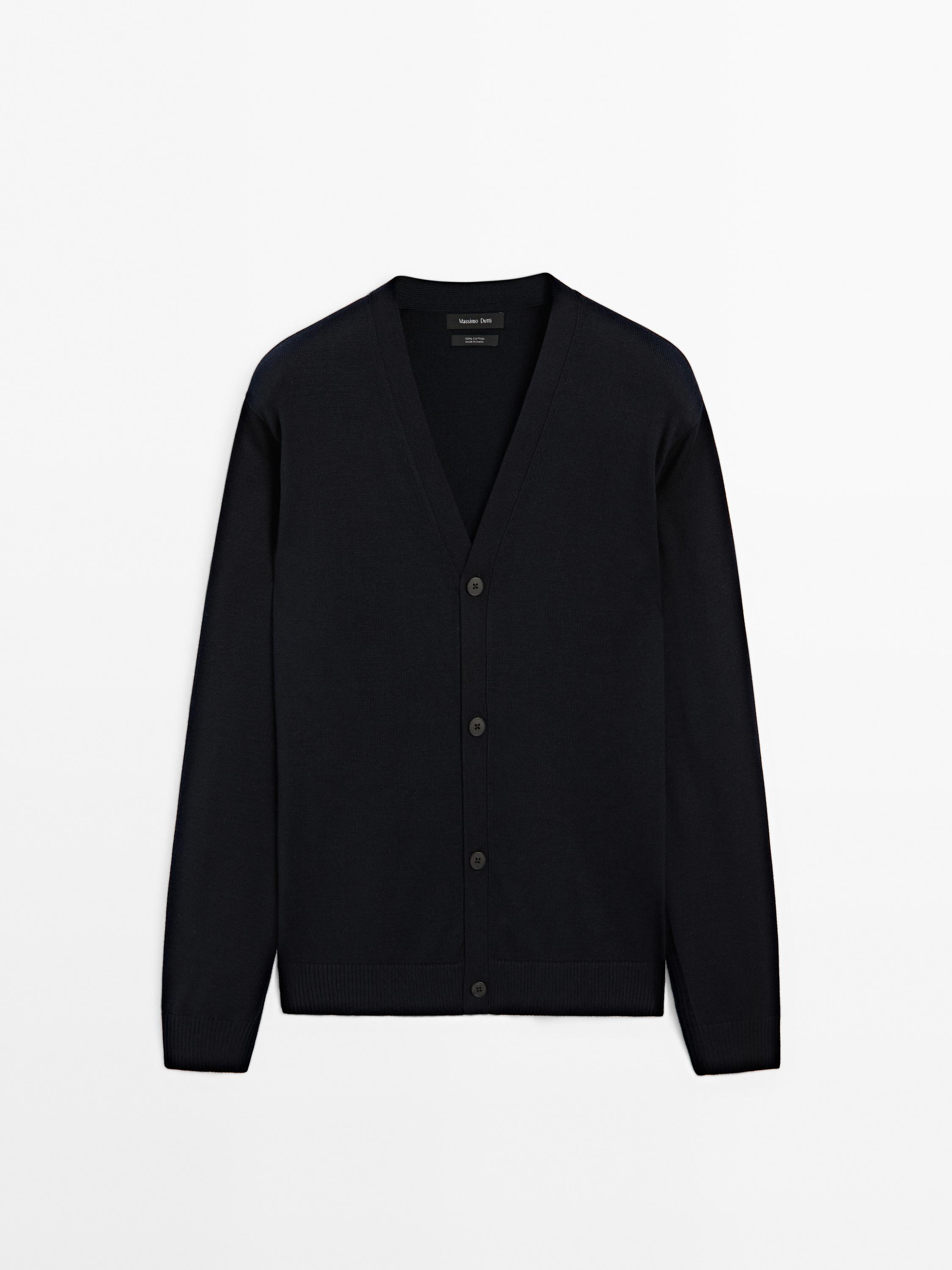100% cotton knit cardigan