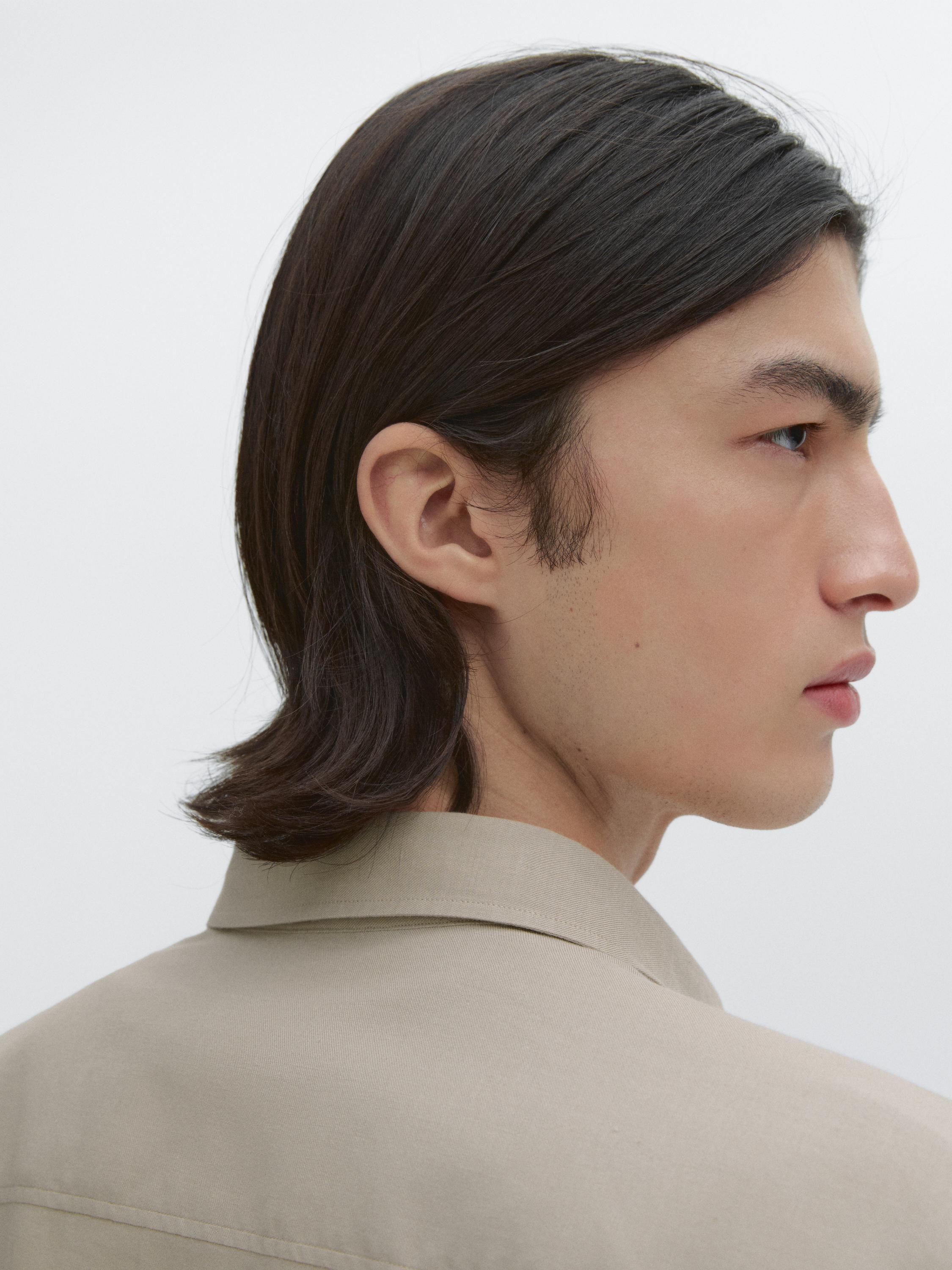 Hemd aus Baumwollmischgewebe im Regular Fit