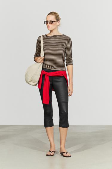 Striped wool-blend knit sweater — Washed 8