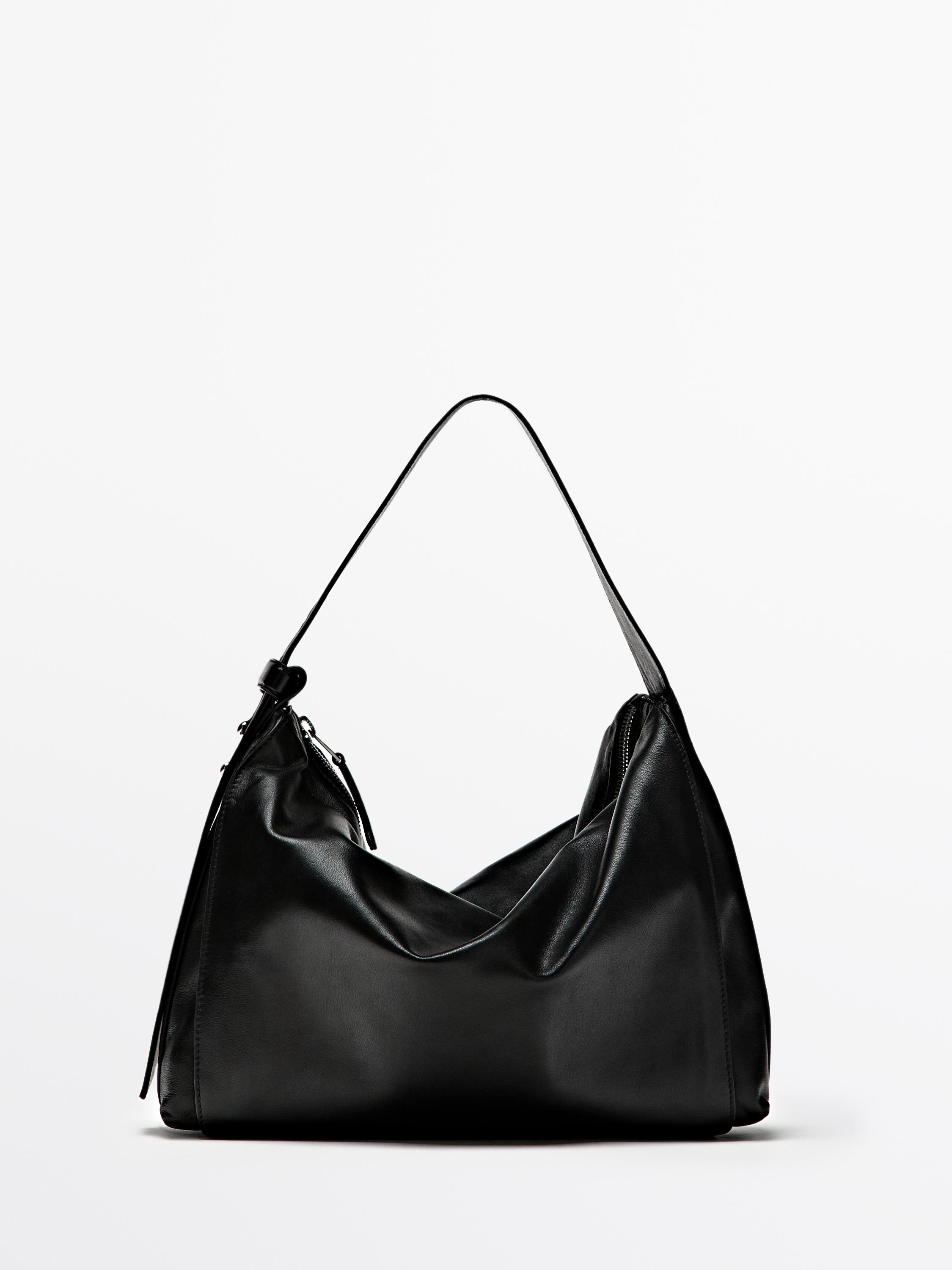 Bolso de hombro piel napa