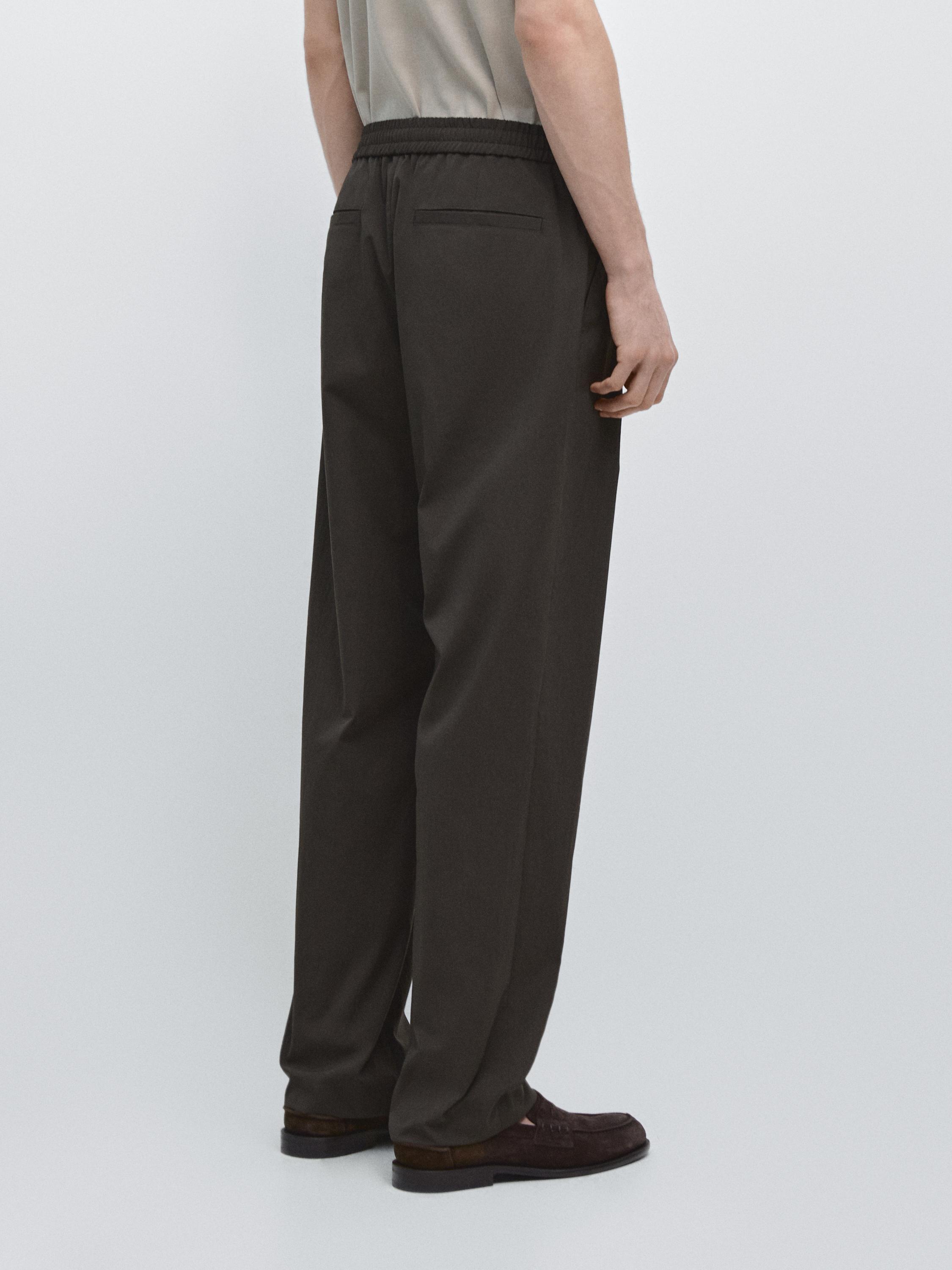 Total look technical trousers — BROWN