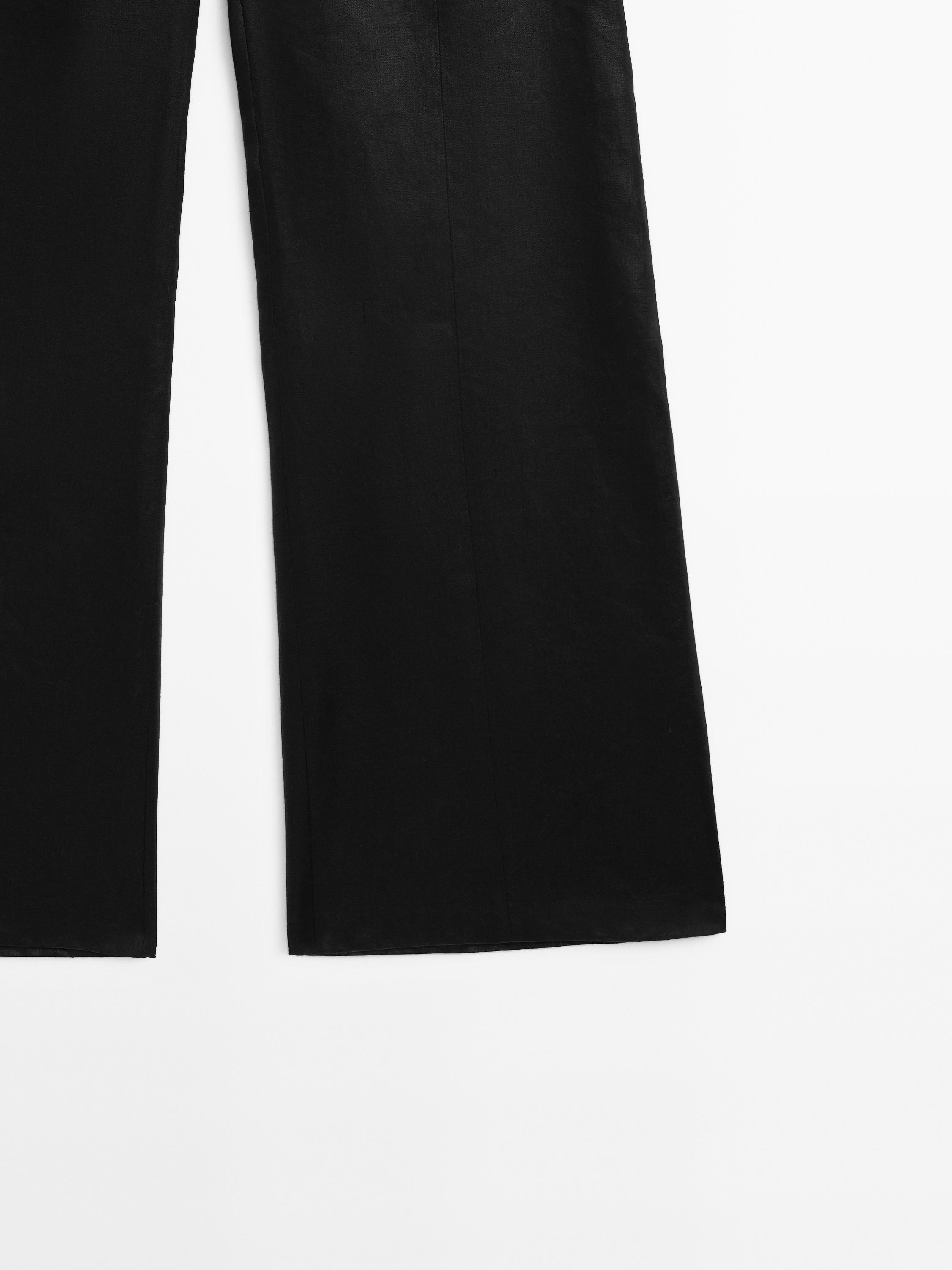Pantalón ancho 100% lino - Studio