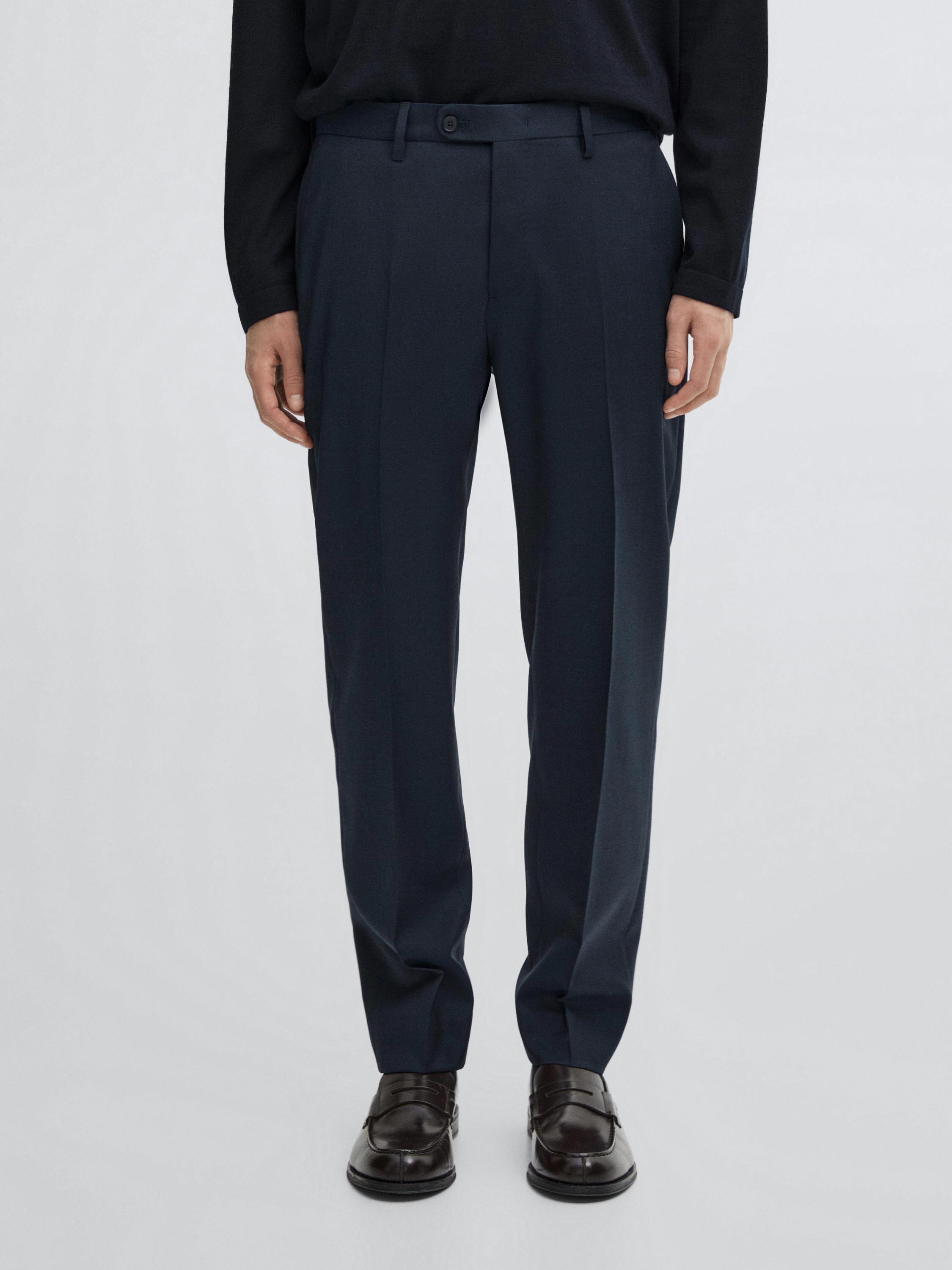 100% wool suit trousers