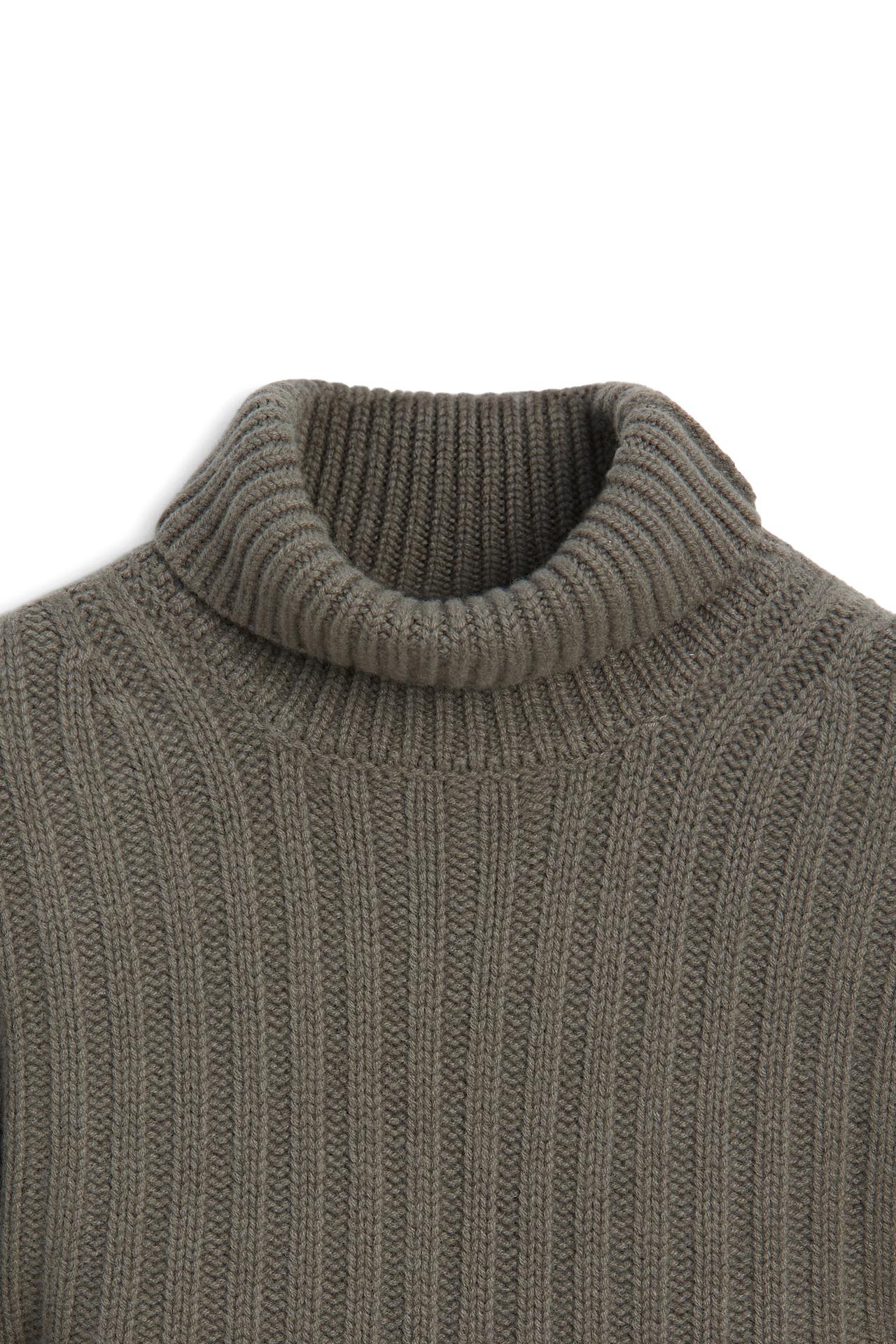 Cashmere wool ribbed knit sweater - LIMITED EDITION — GREY