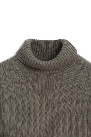 Cashmere wool ribbed knit sweater - LIMITED EDITION — GREY 9