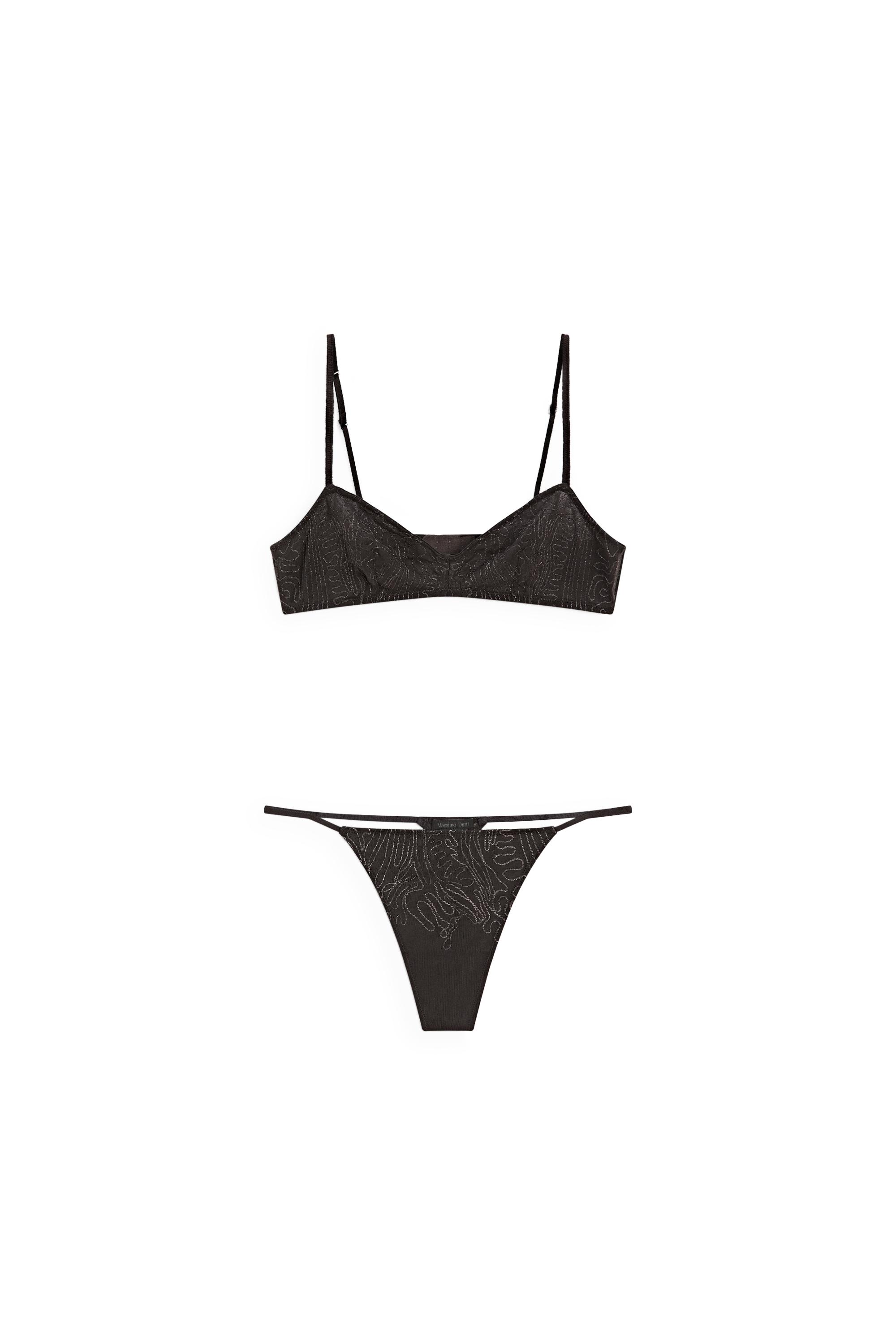 Top with embroidered detail — CHARCOAL
