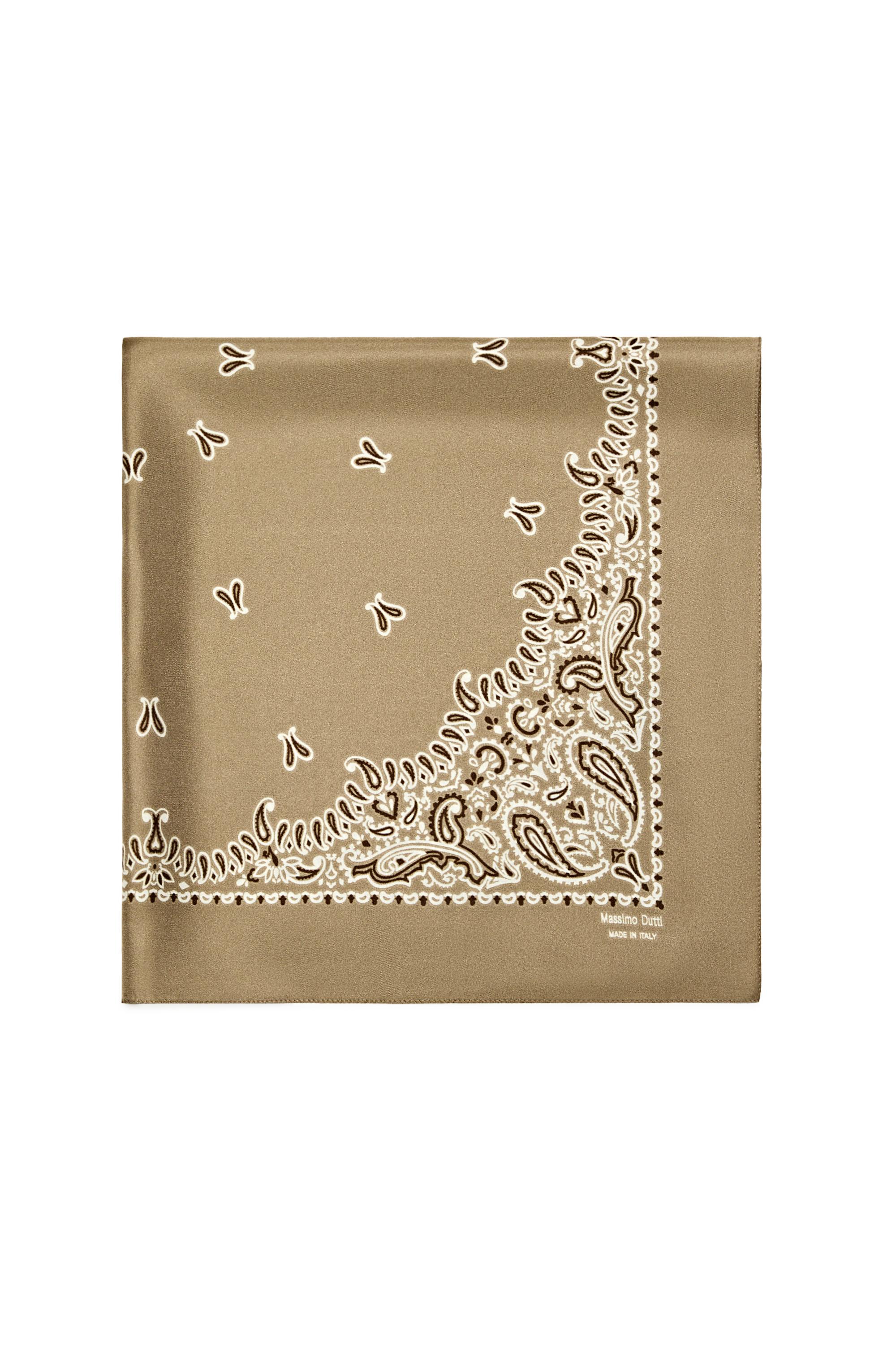 Paisley print scarf — GOLDEN