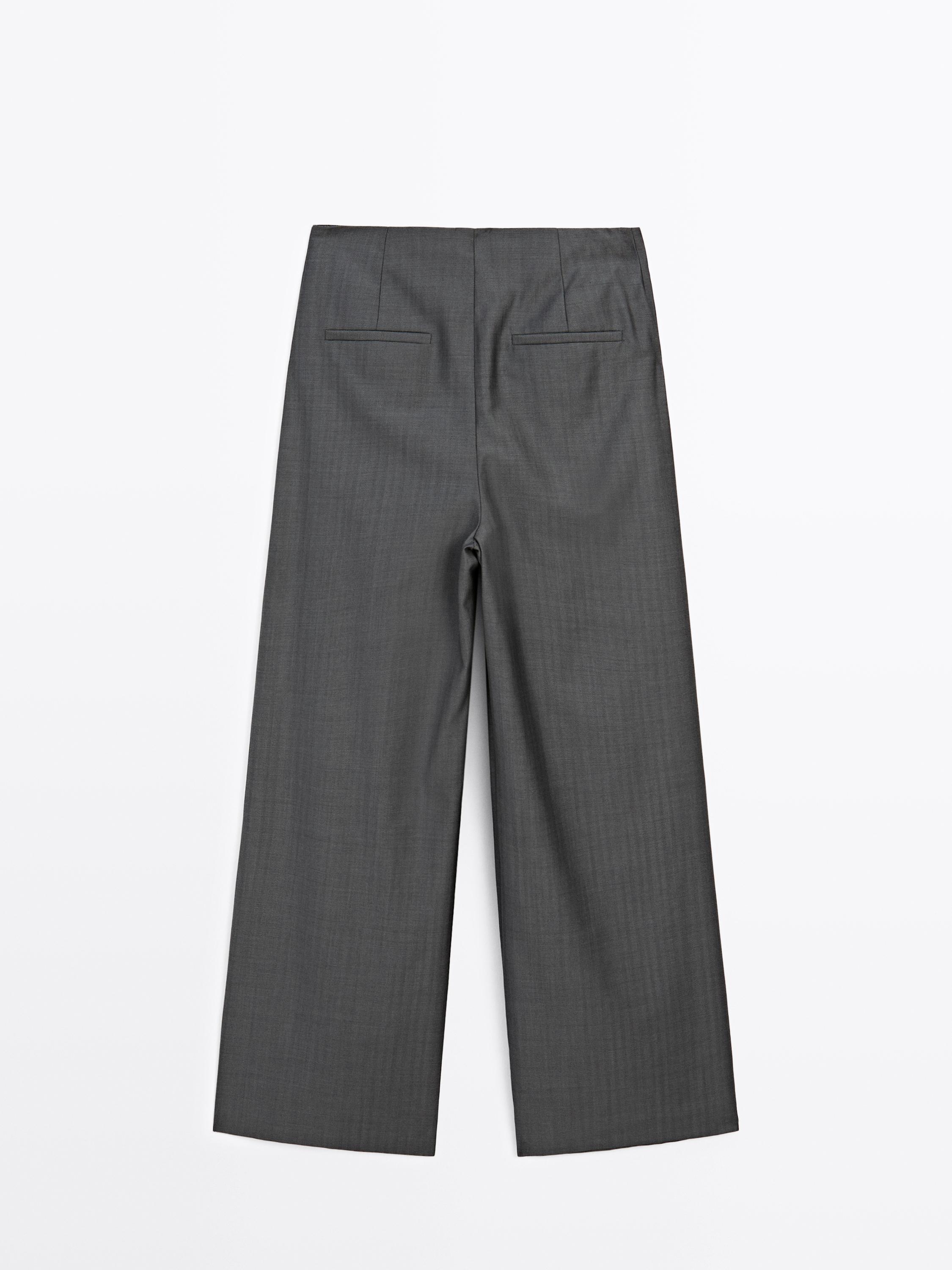 Pantalón de pinzas 100% lana - STUDIO