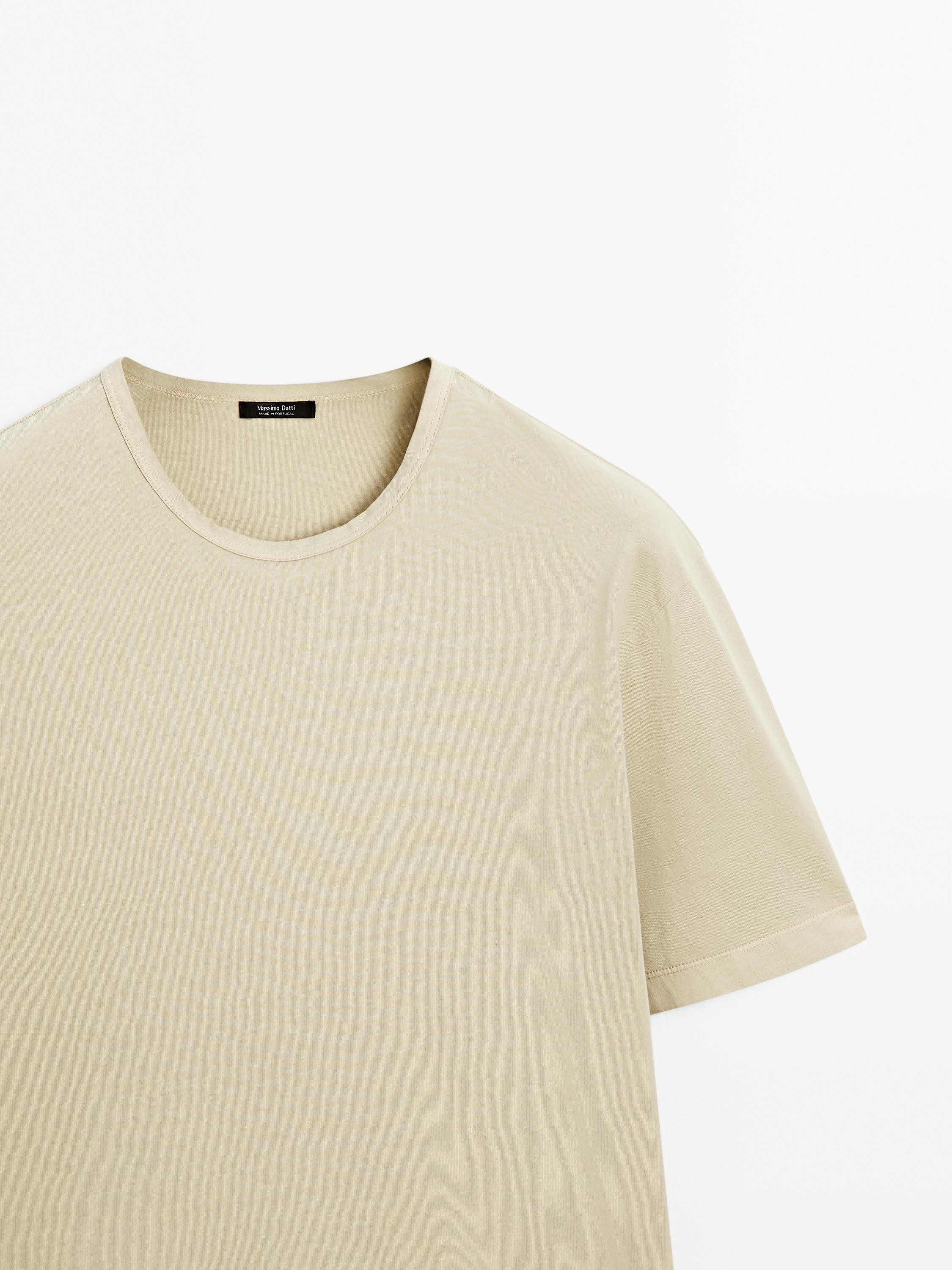Distressed-effect short sleeve T-shirt