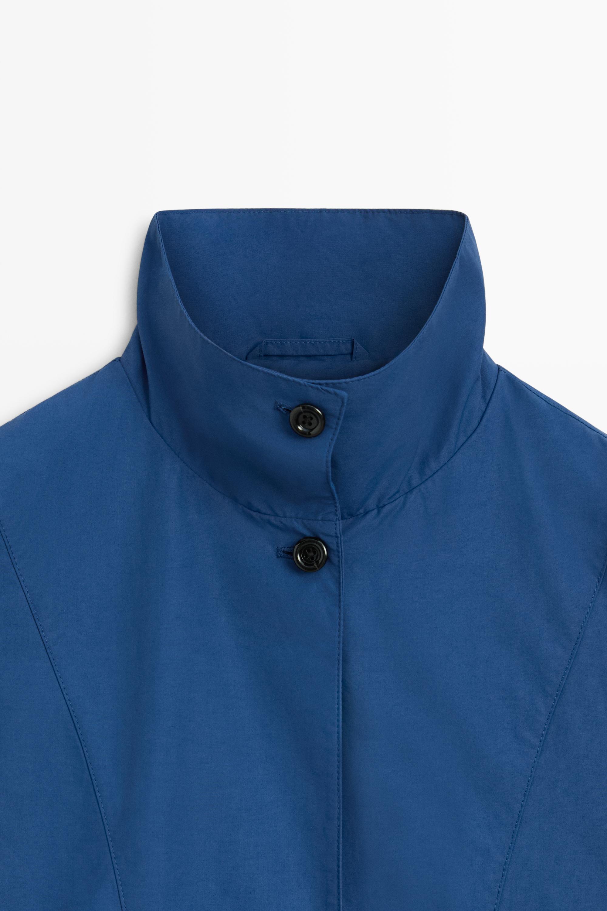 Technical puff bomber jacket — BLUE