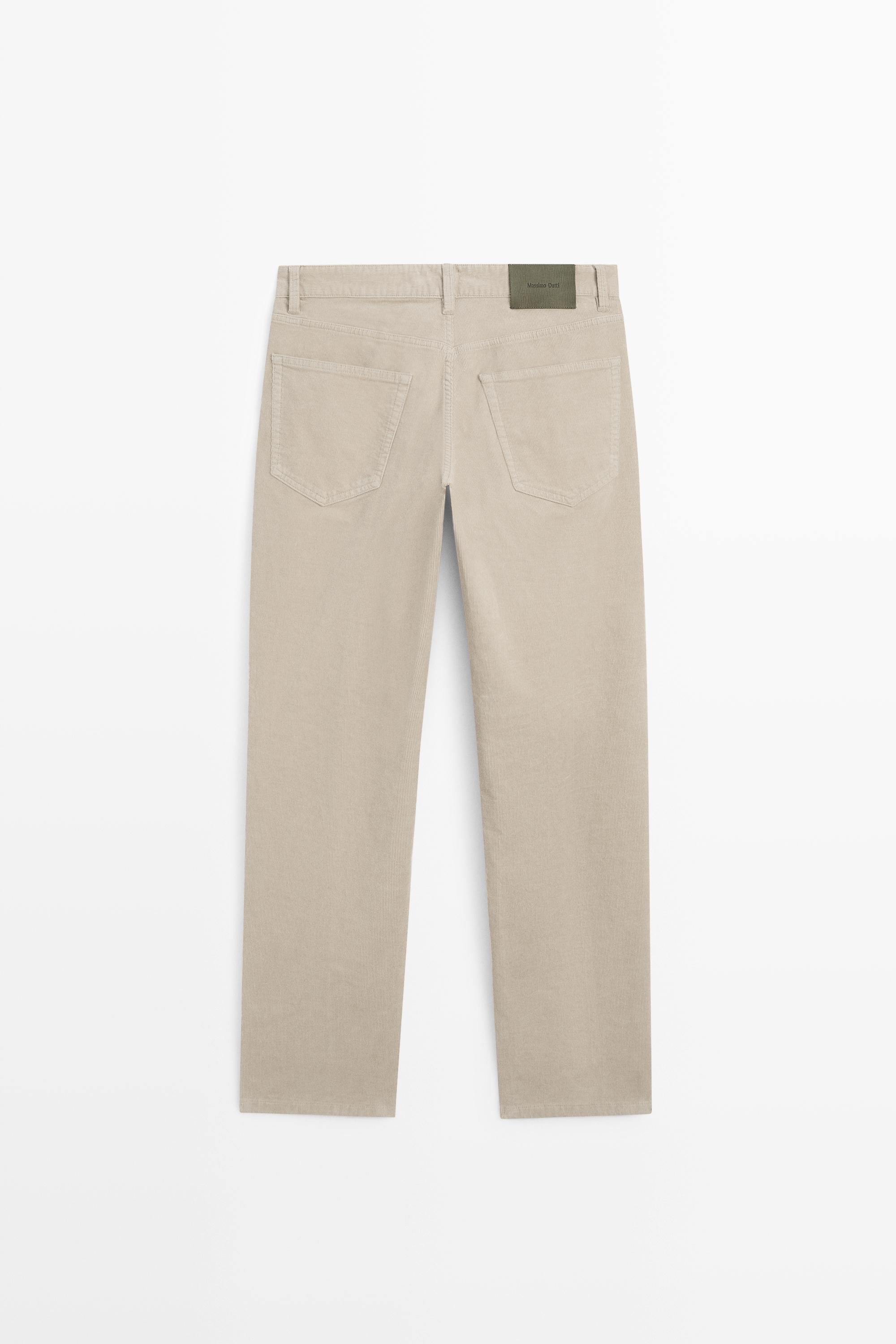 Corduroy tapered fit pants - thumbnail 6