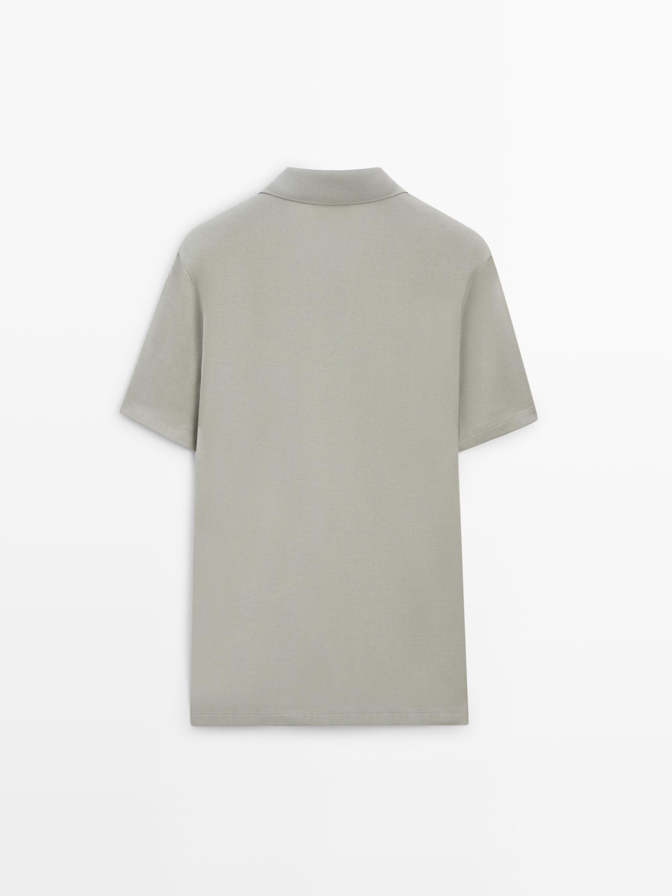 Cotton V-neck polo shirt — ICE