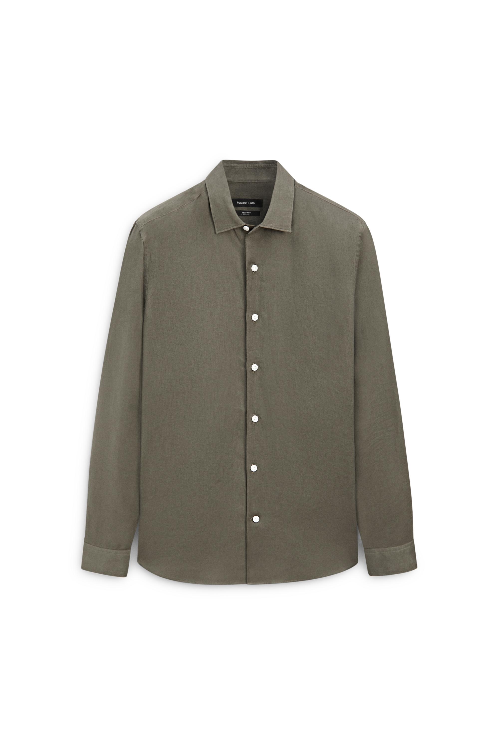 Extra fine 100% linen shirt - LIMITED EDITION — GREEN