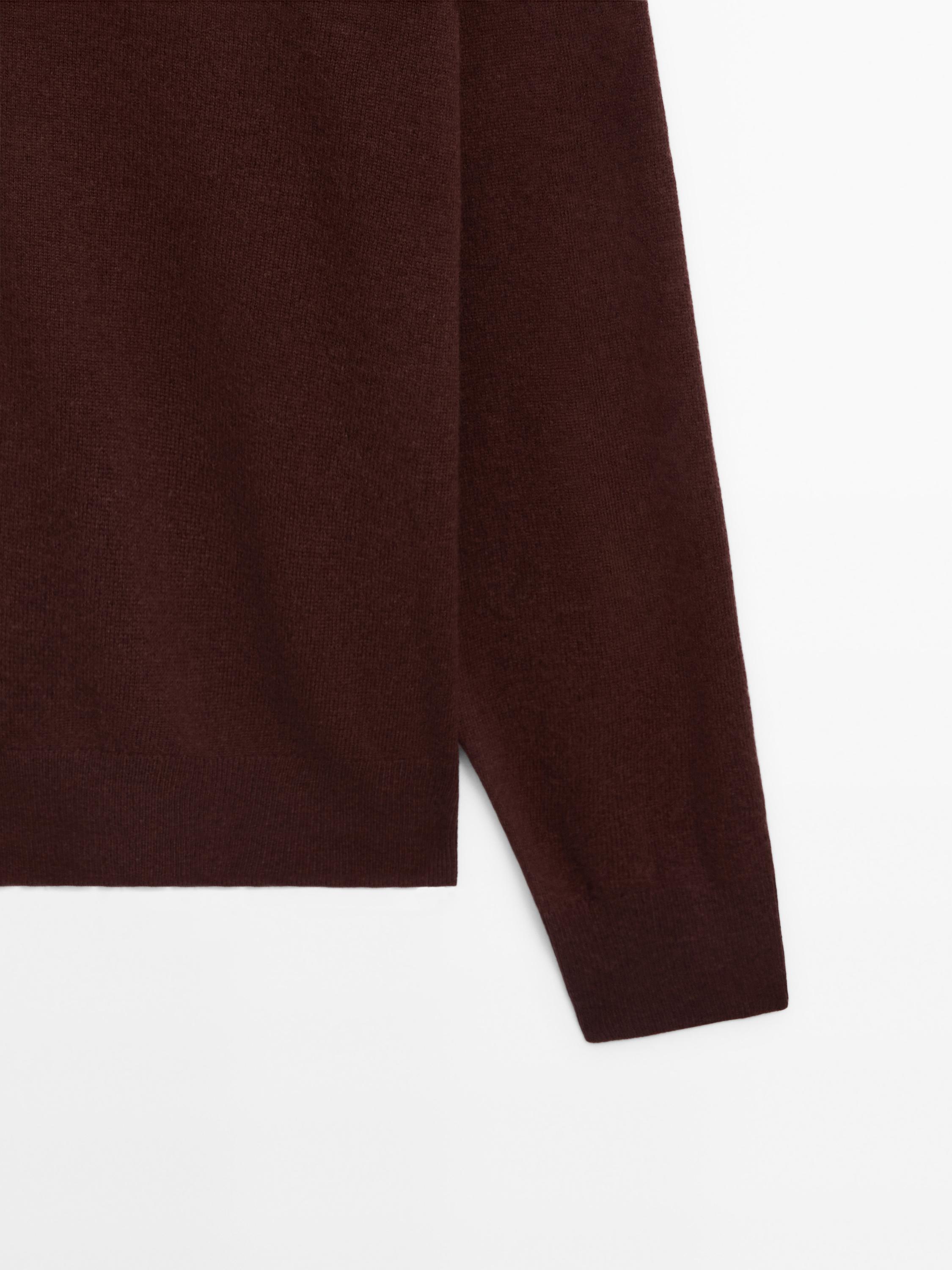 Wool blend knit cardigan
