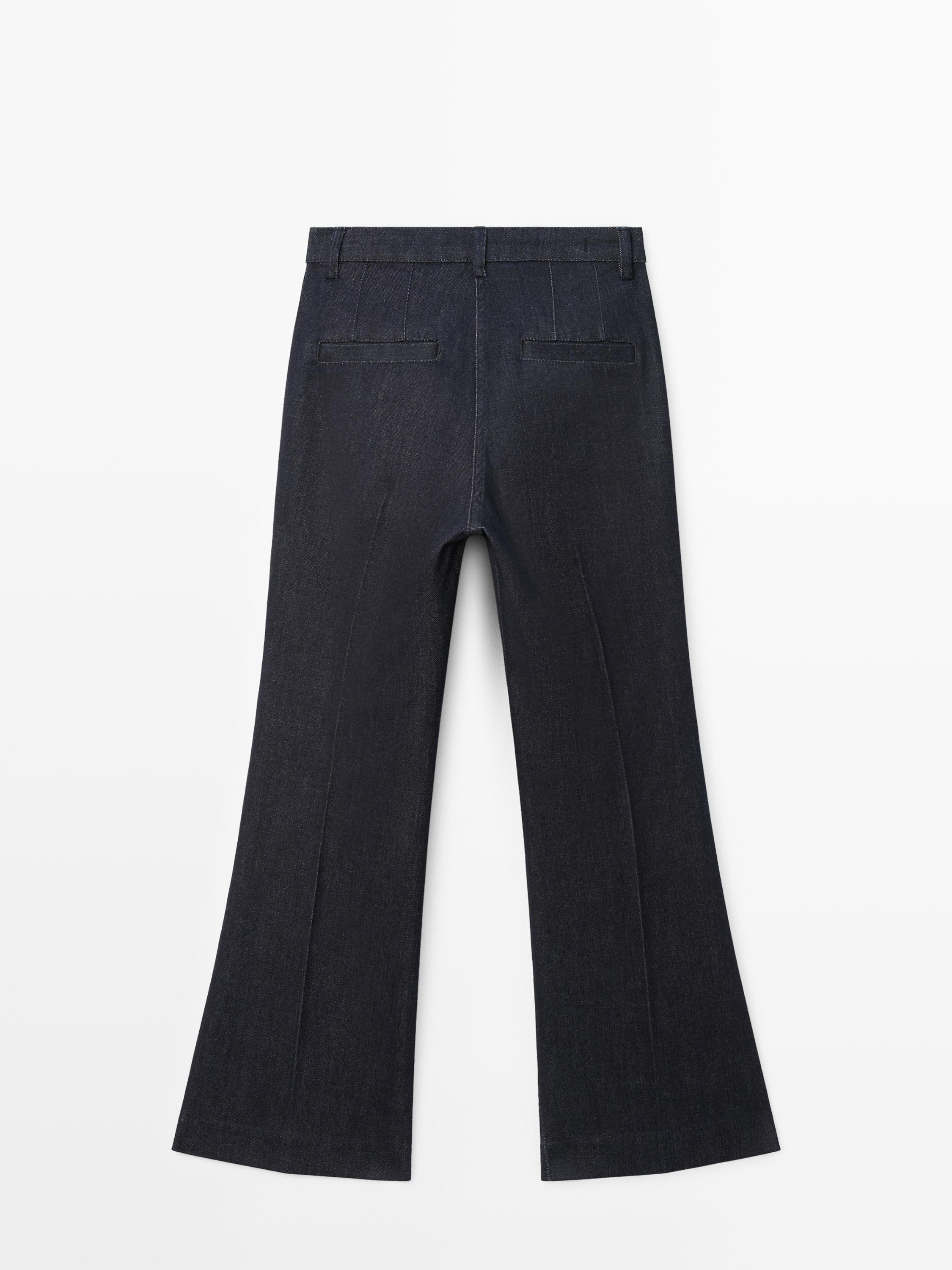 Mid-rise bell bottom jeans