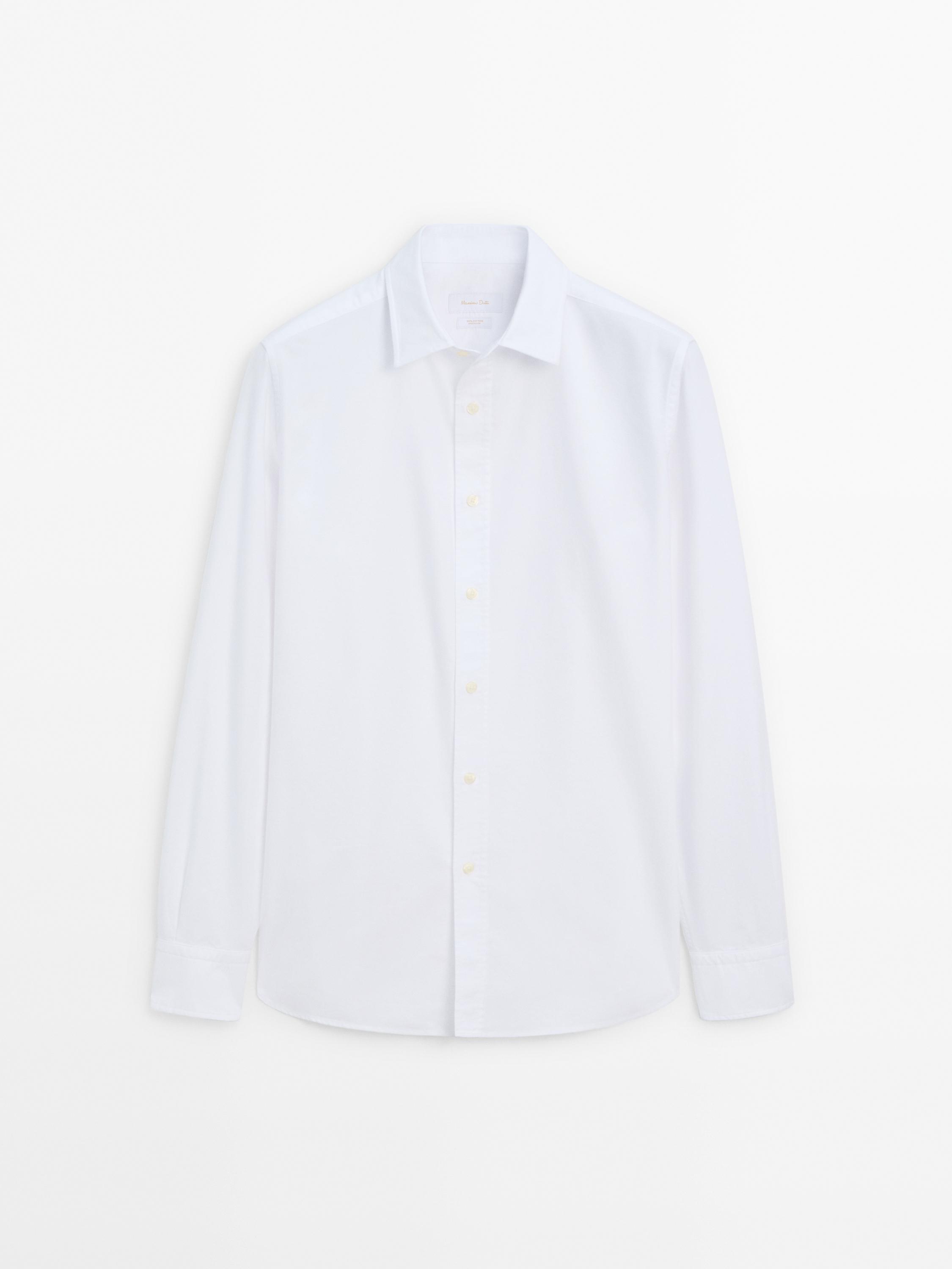 Chemises blanches pour hommes Massimo Dutti