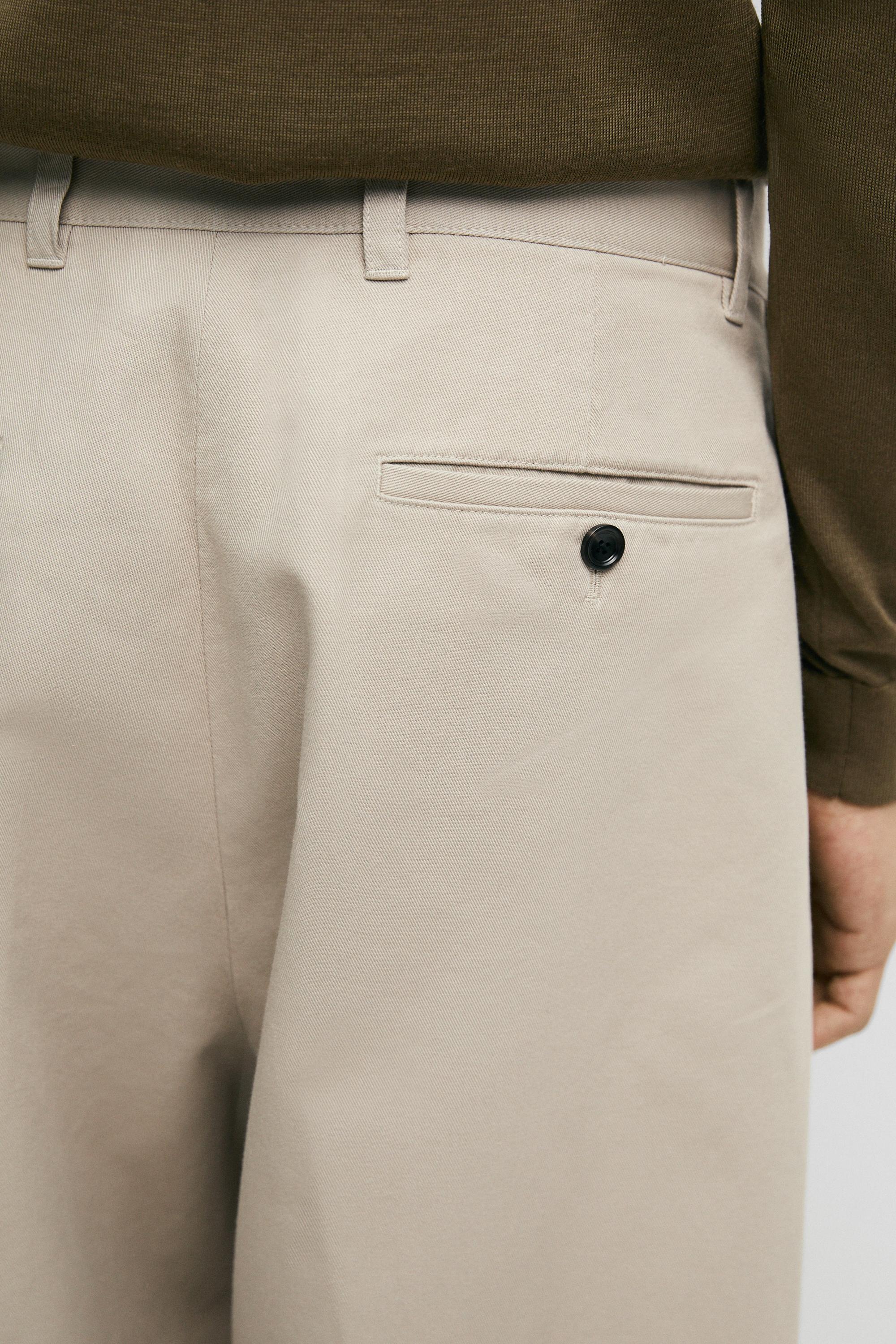 Barrel fit pants — BEIGE