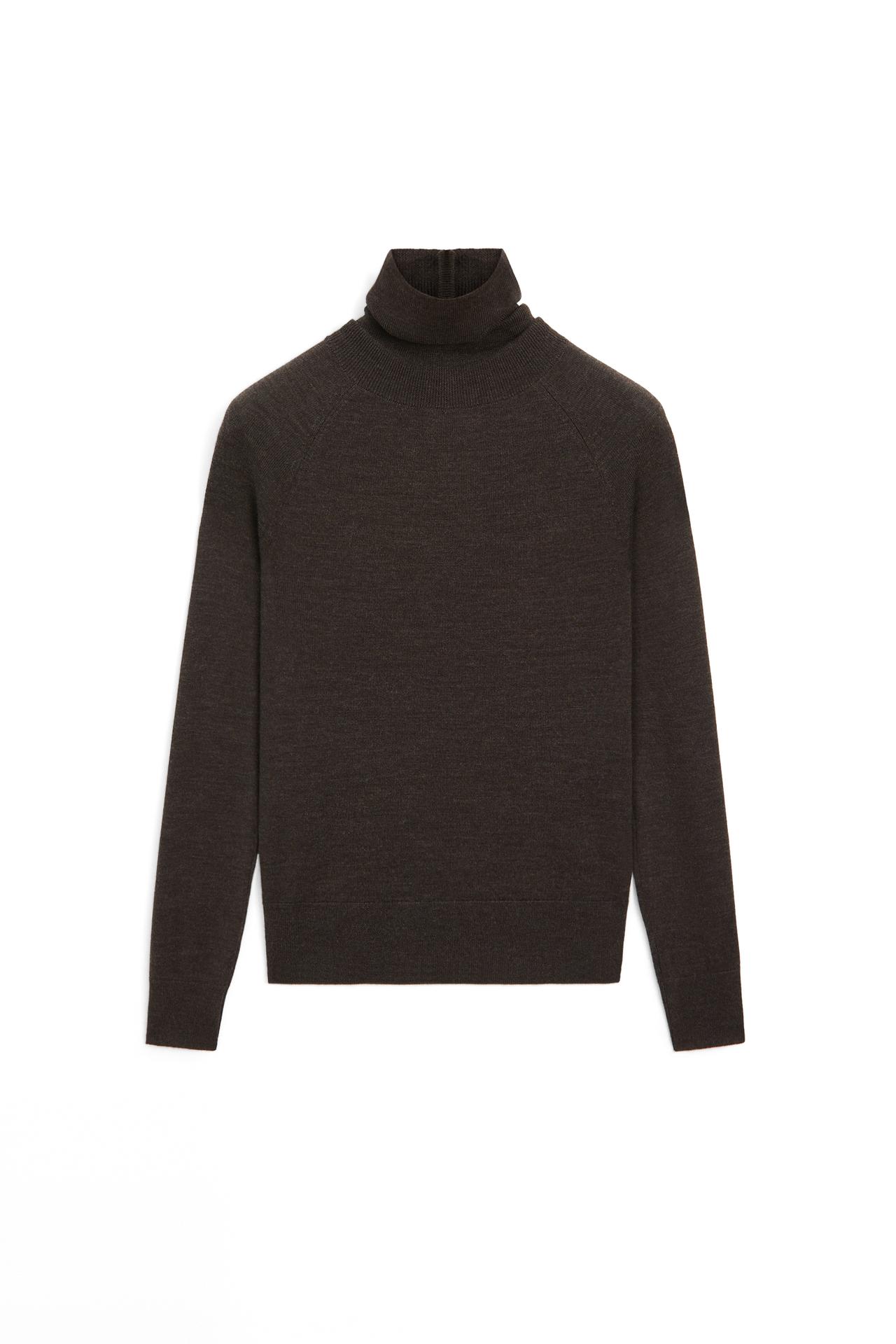 100% wool button-detail knit sweater - LIMITED EDITION — Chocolate