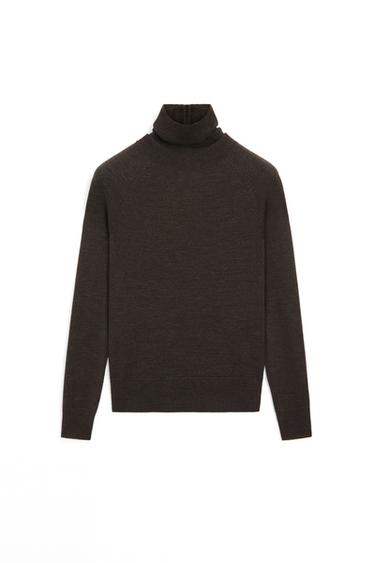100% wool button-detail knit sweater - LIMITED EDITION — Chocolate 5