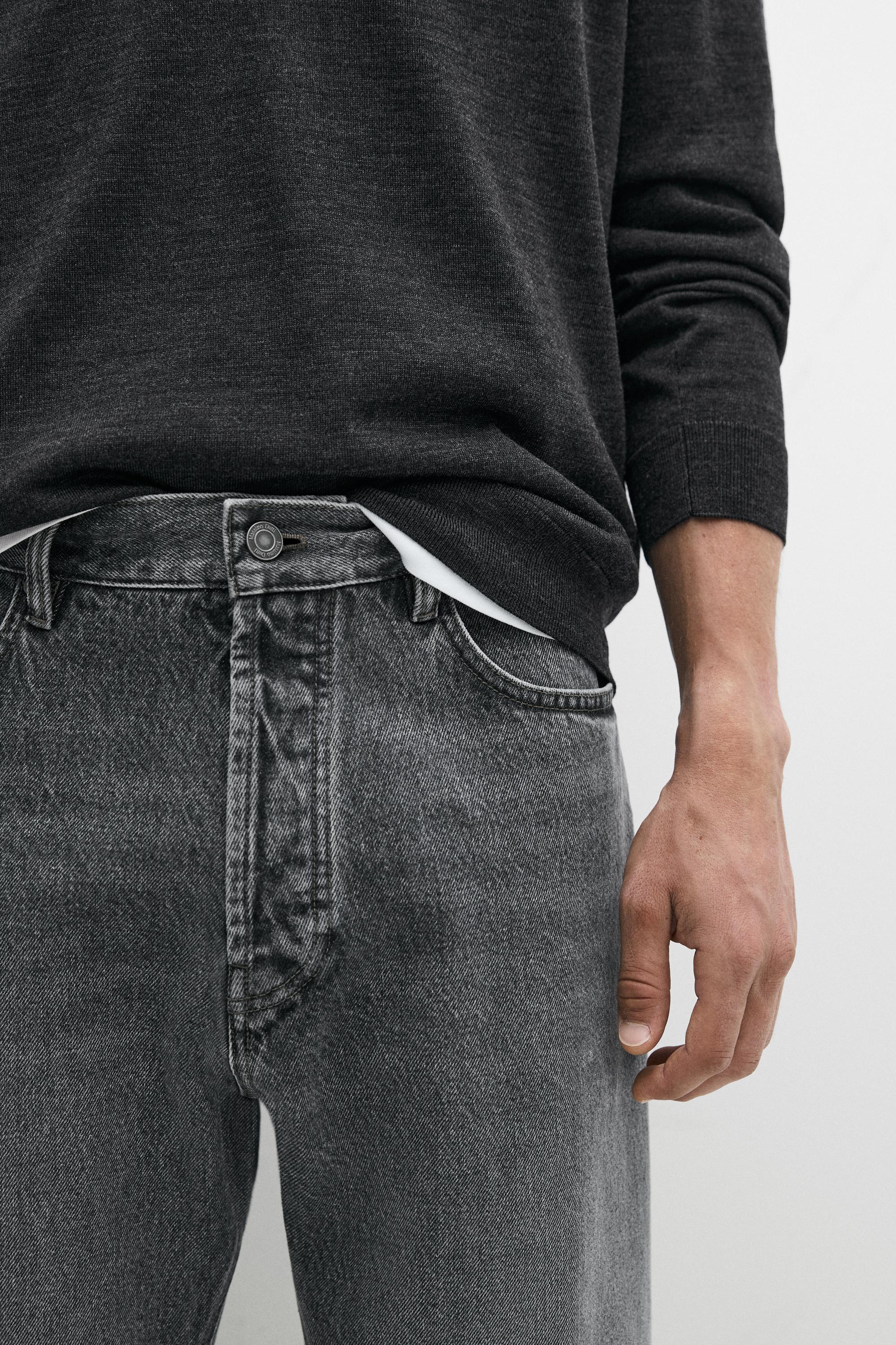 Straight-leg jeans — GREY
