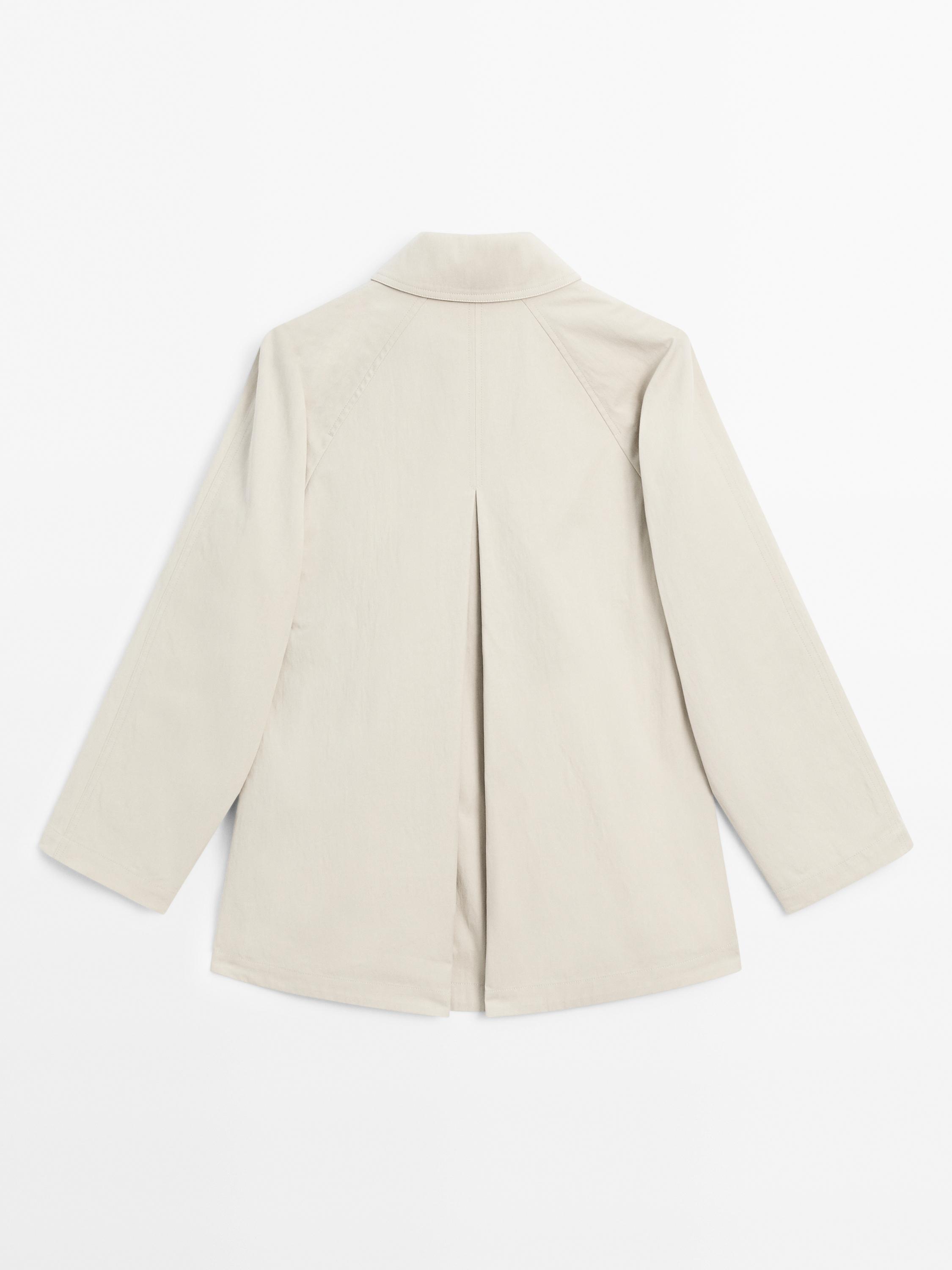 Paxta aralash matodan reglan yengli trench palto
