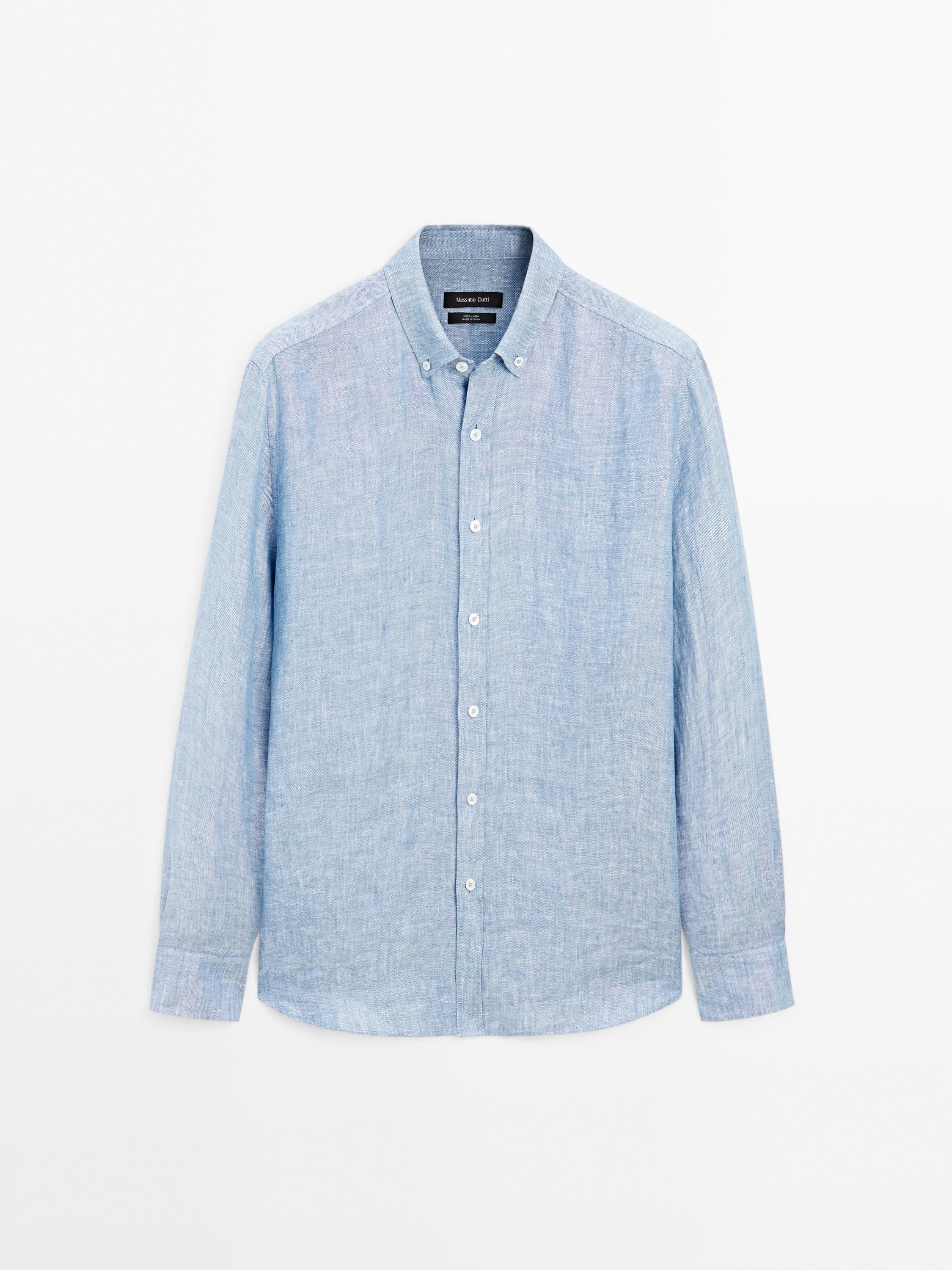 Koszula oxford o kroju regular fit ze 100% lnu