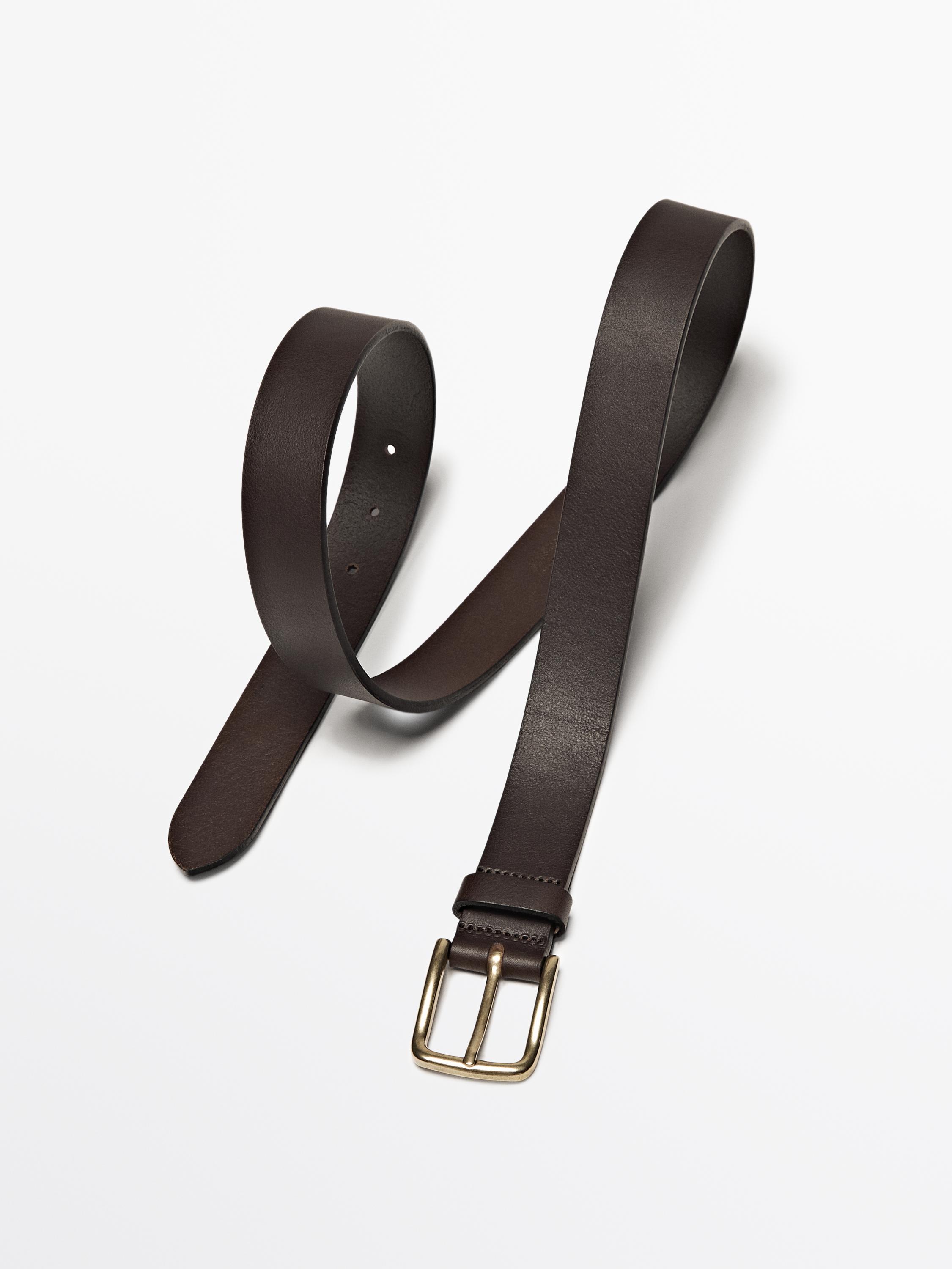 Soft nappa leather belt
