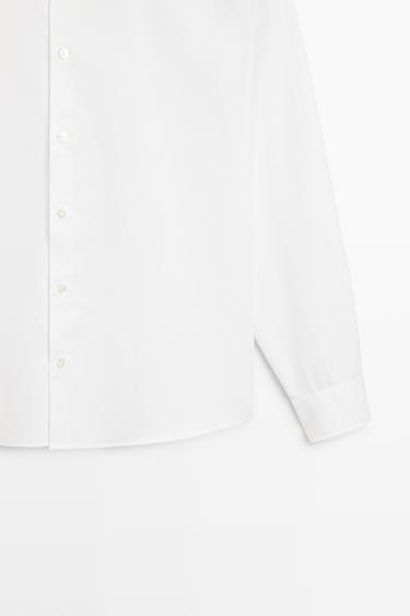 100% cotton twill regular fit shirt — WHITE 7