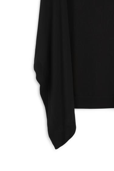 Semi-sheer asymmetric midi skirt - LIMITED EDITION — BLACK 8