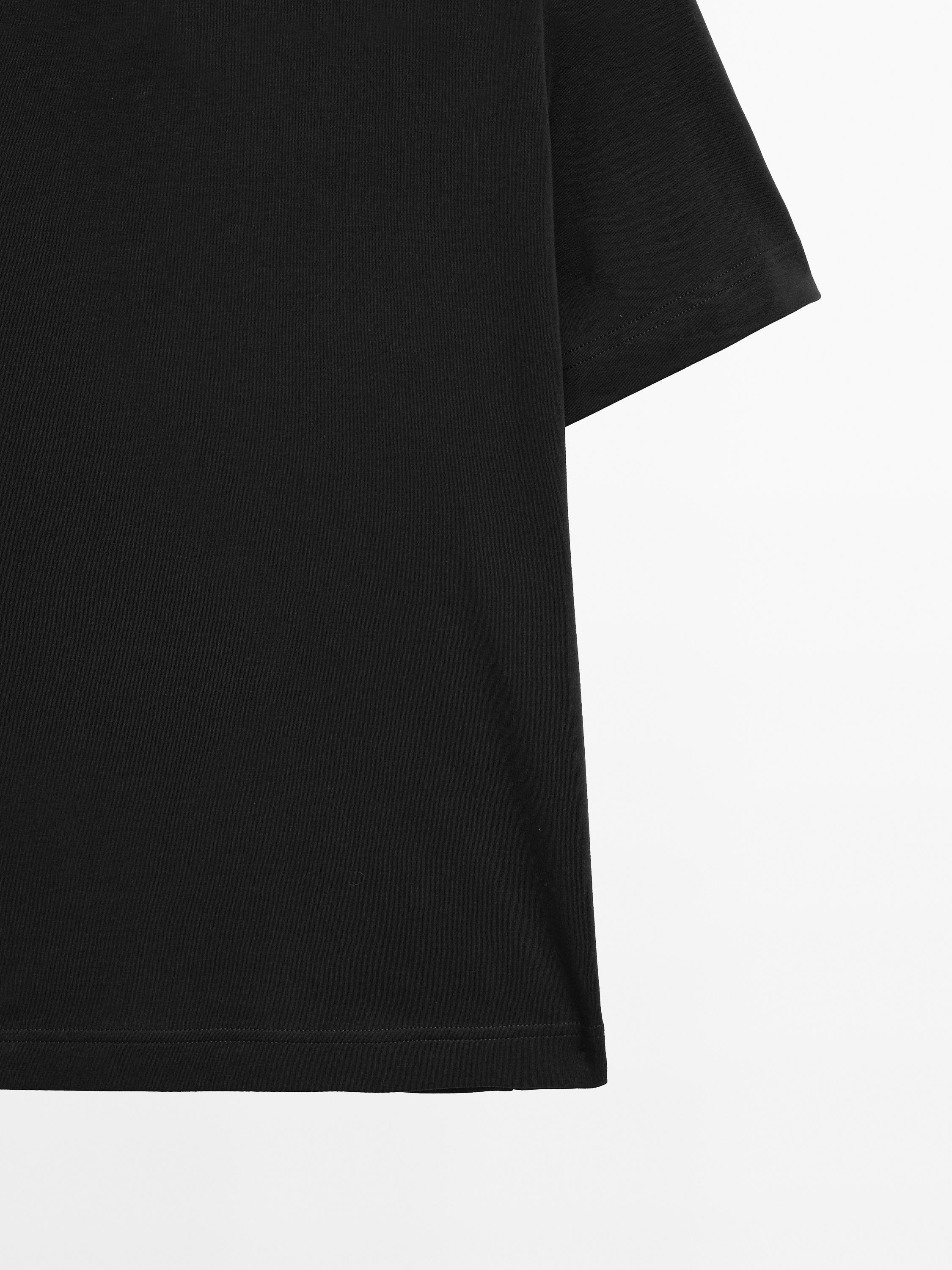 100% cotton interlock crew neck T-shirt