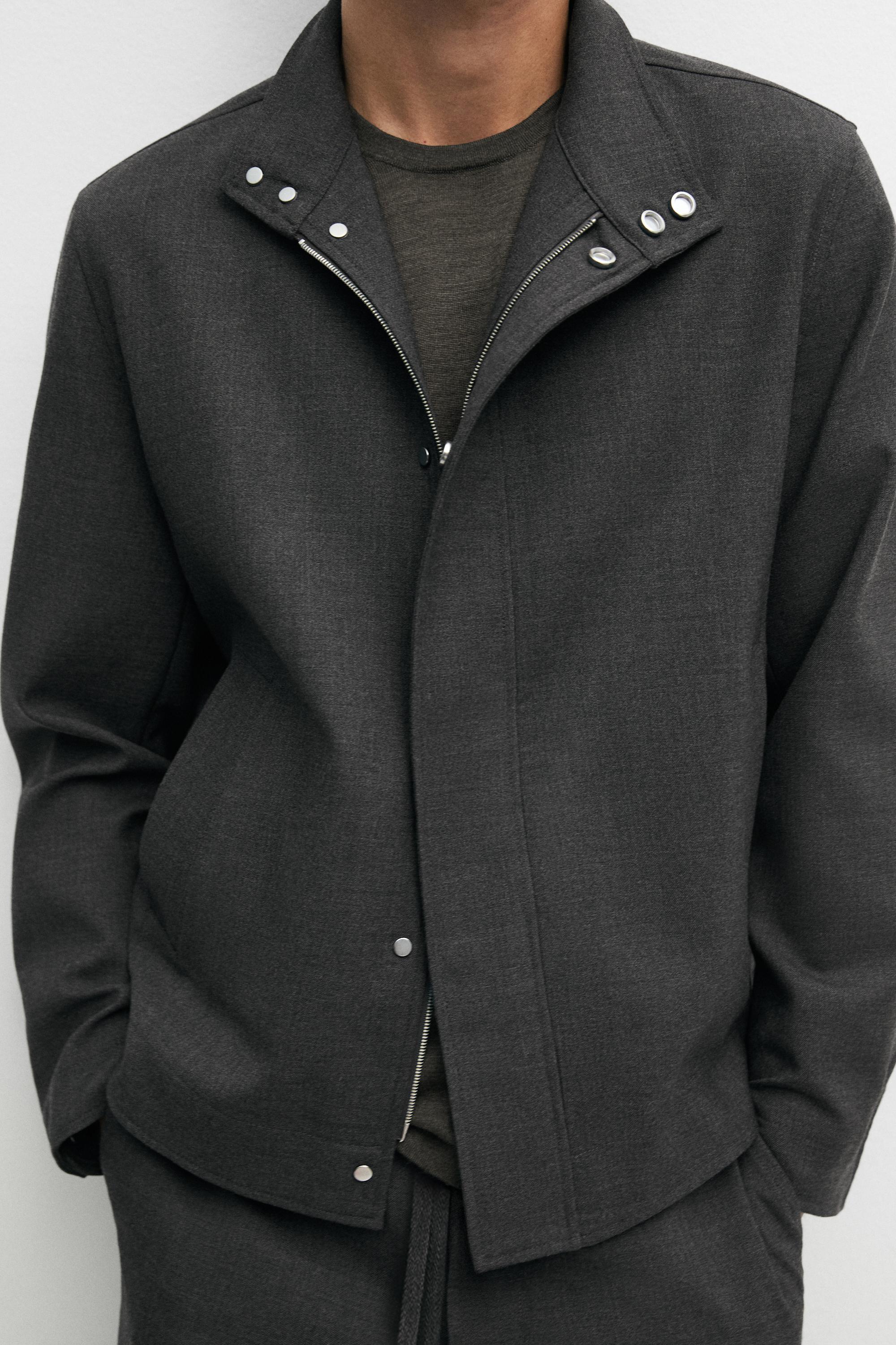 100% wool overshirt — GREY