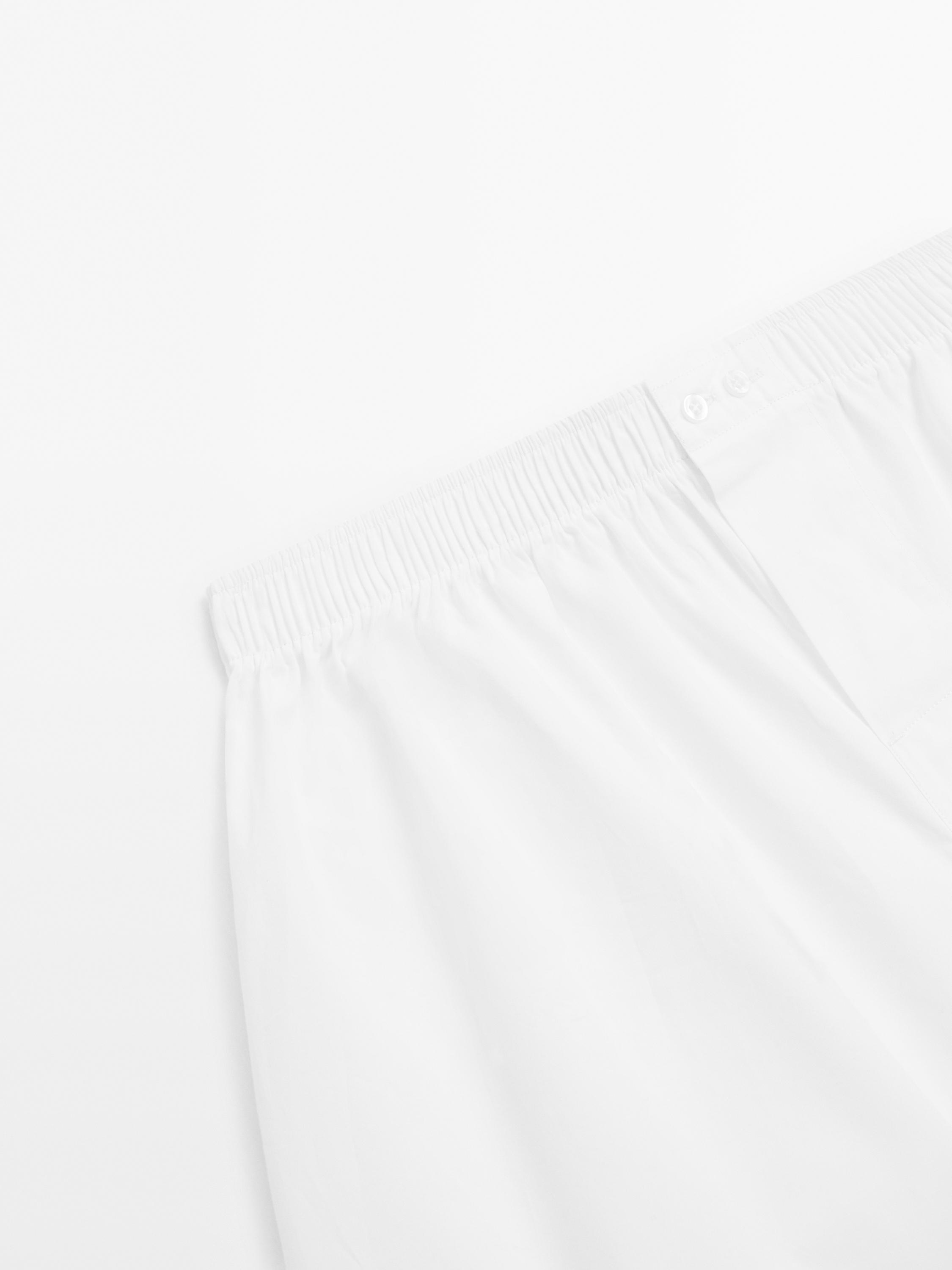 Plain 100% cotton boxers — WHITE