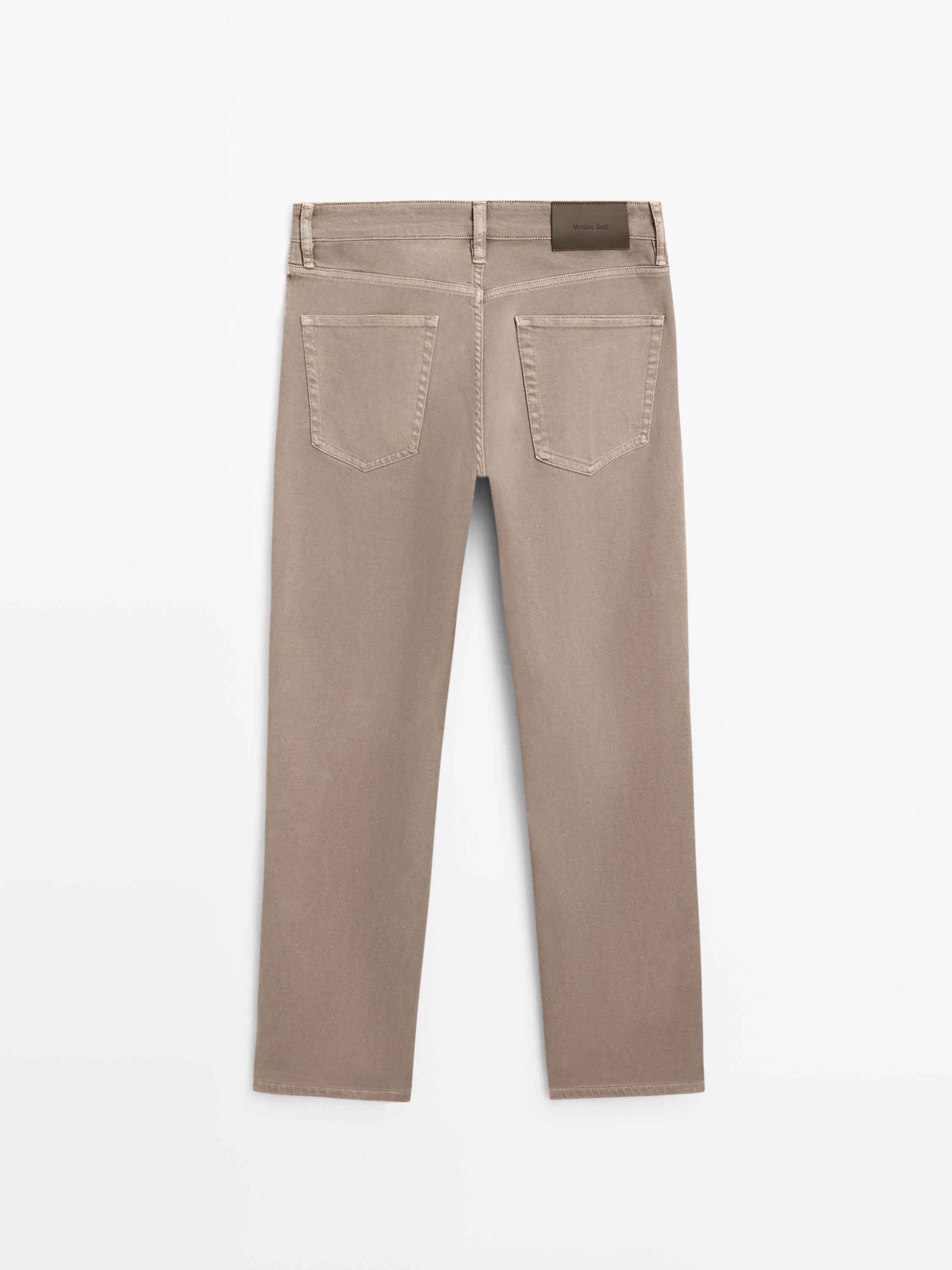 Tapered fit jeans — MINK