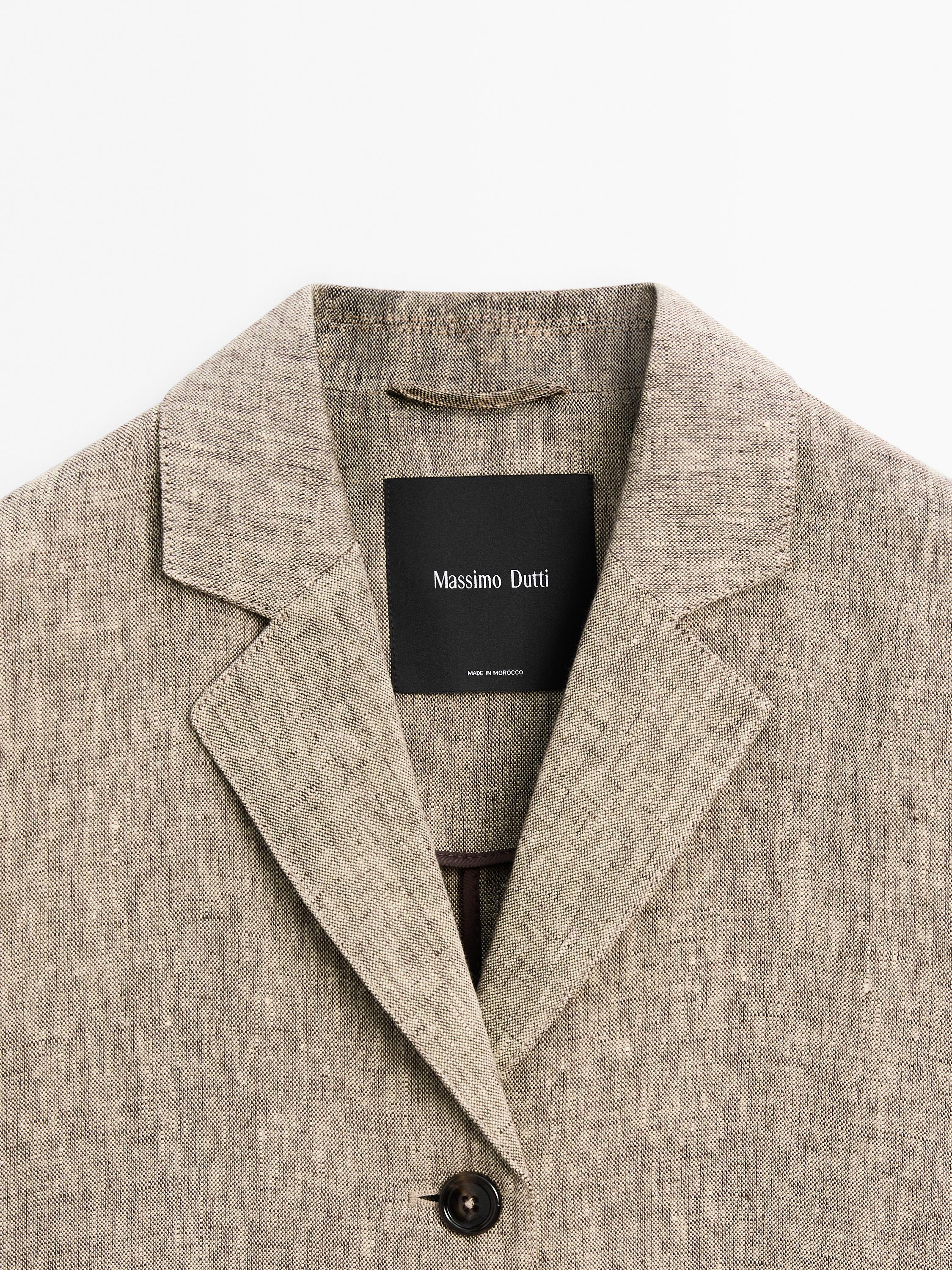 Lightweight 100% linen coat