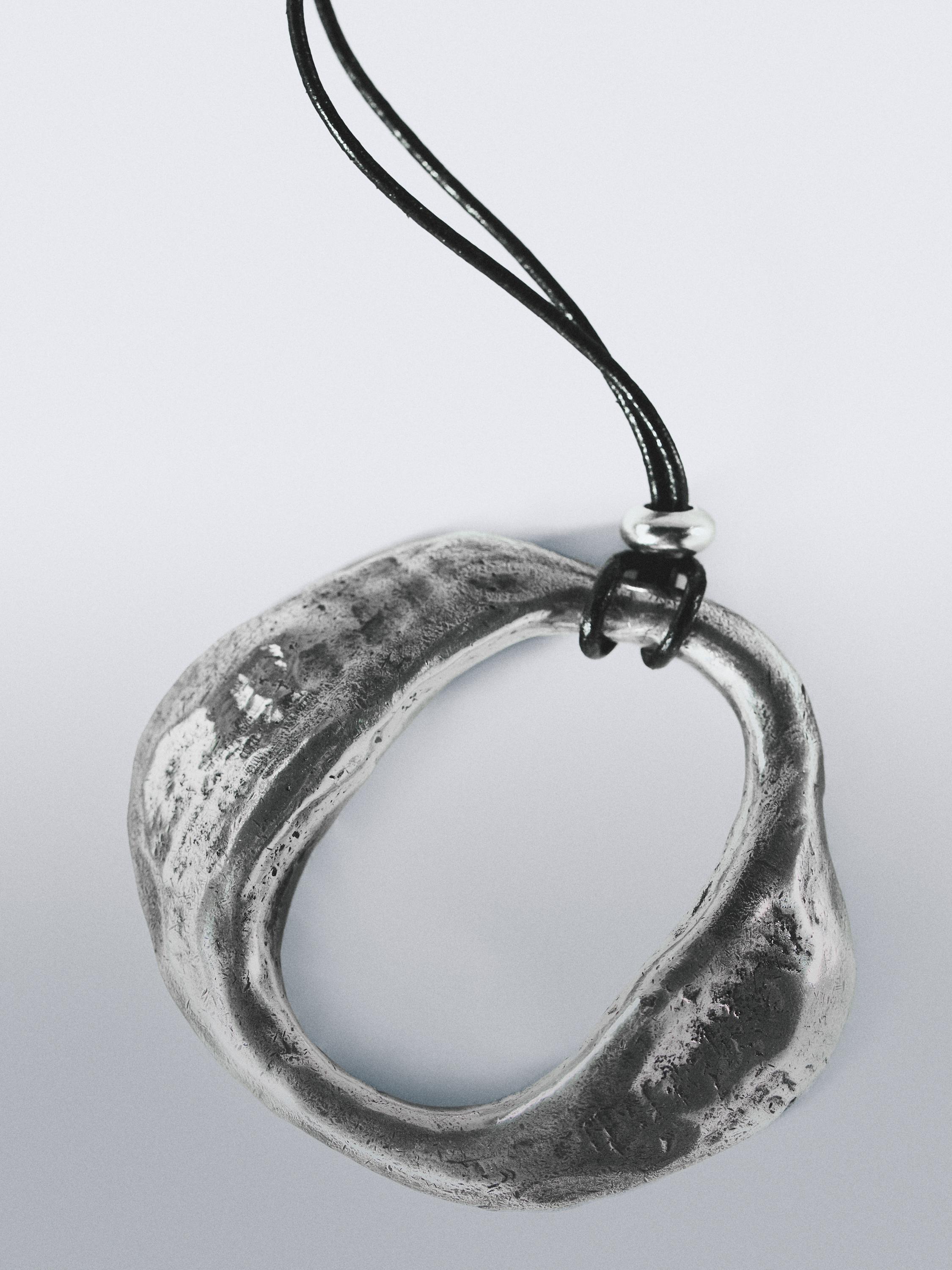 Abstract metal necklace