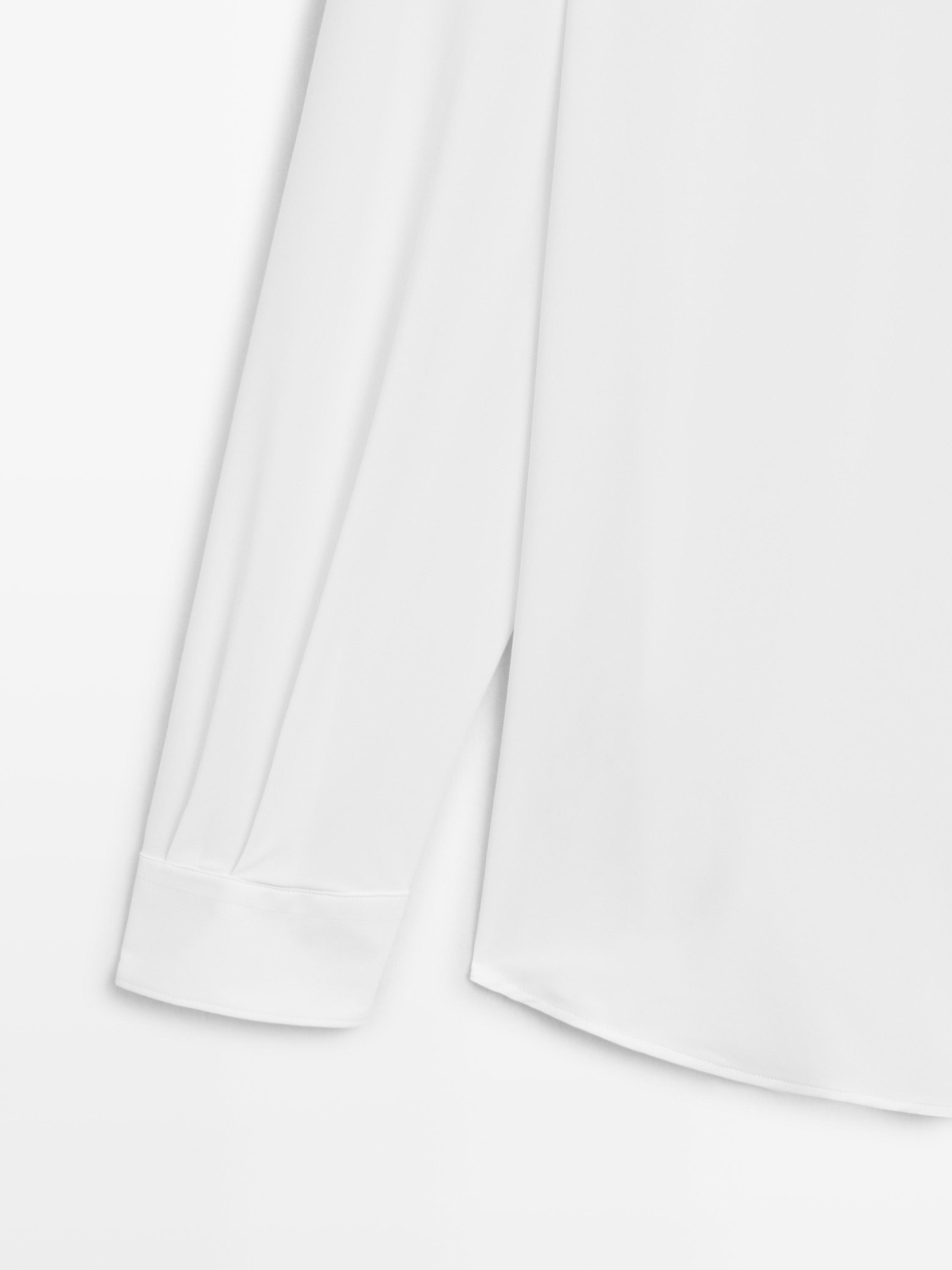 Slim fit stretch shirt — WHITE
