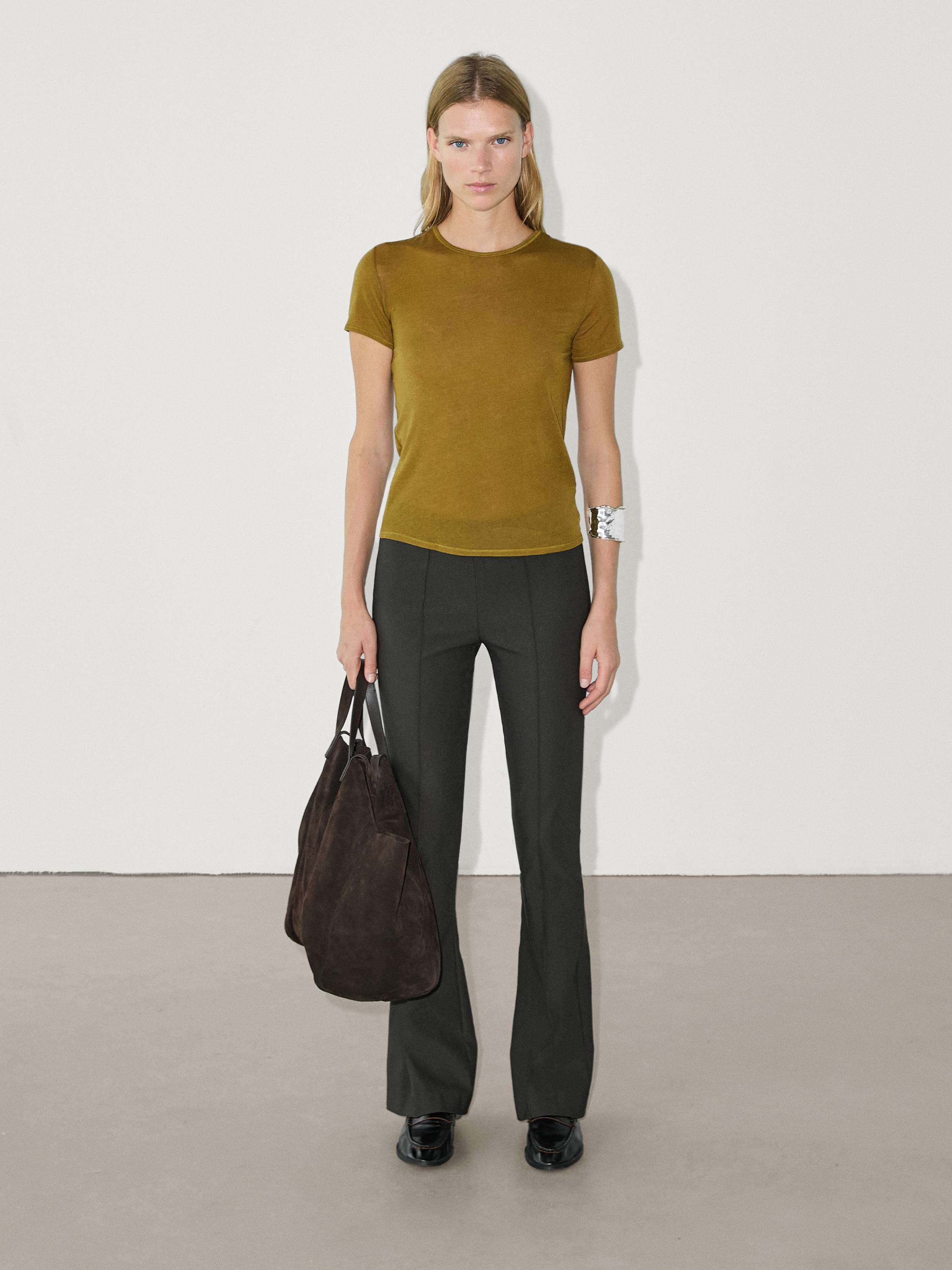 Women's basic T-shirts - Massimo Dutti