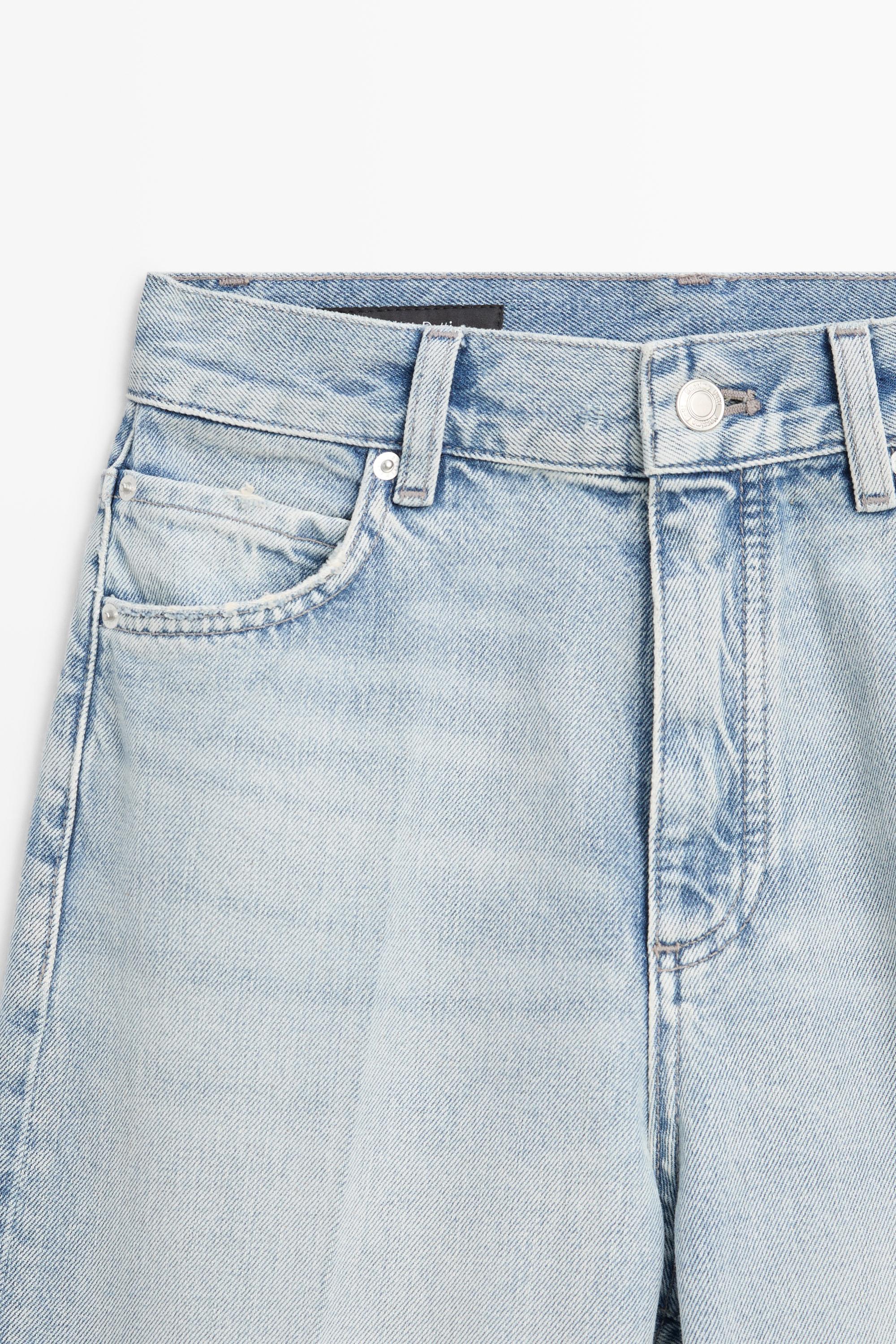 High-waist palazzo jeans — Light Blue