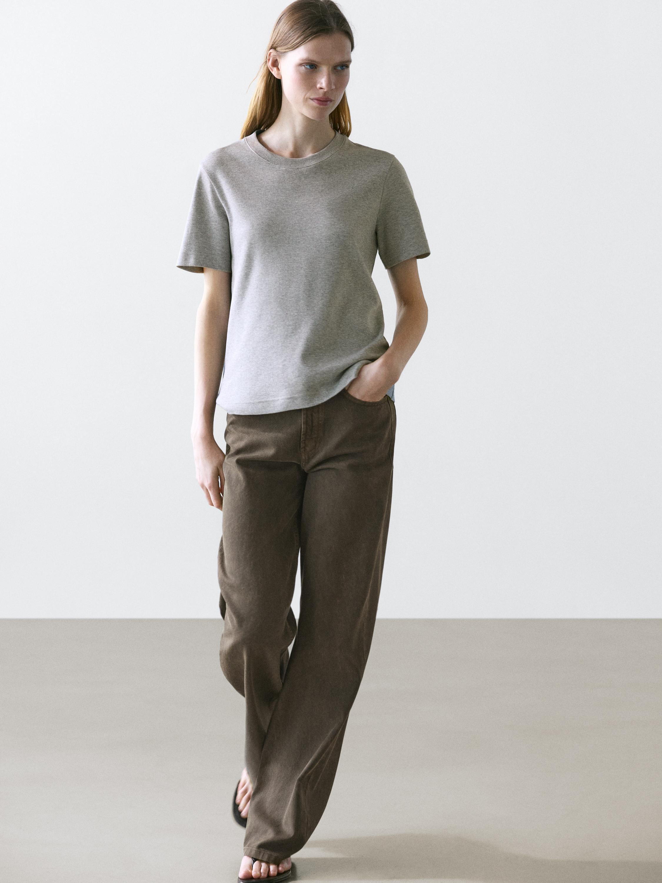 Short sleeve interlock T-shirt — Medium Grey
