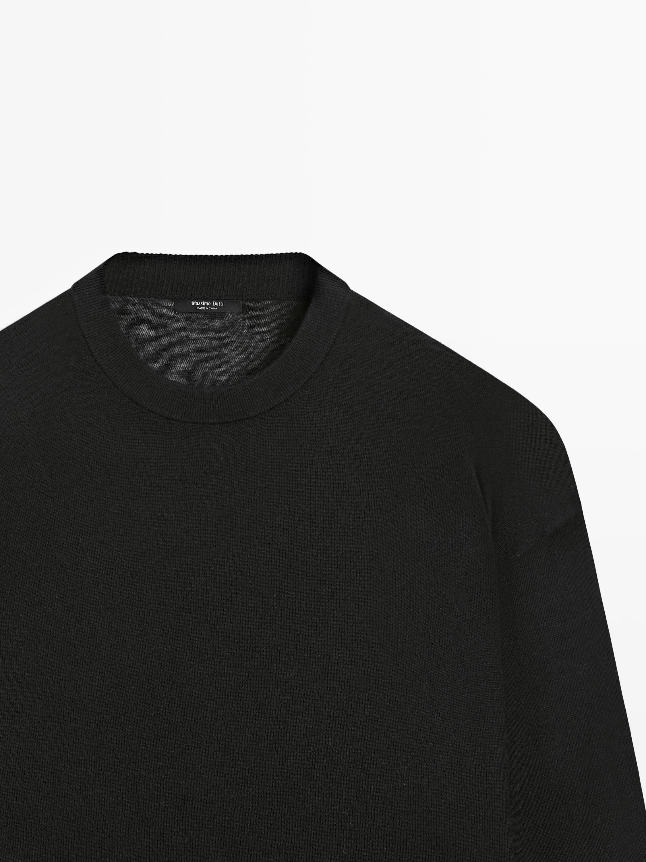 Pull oversize en maille de laine mélangée