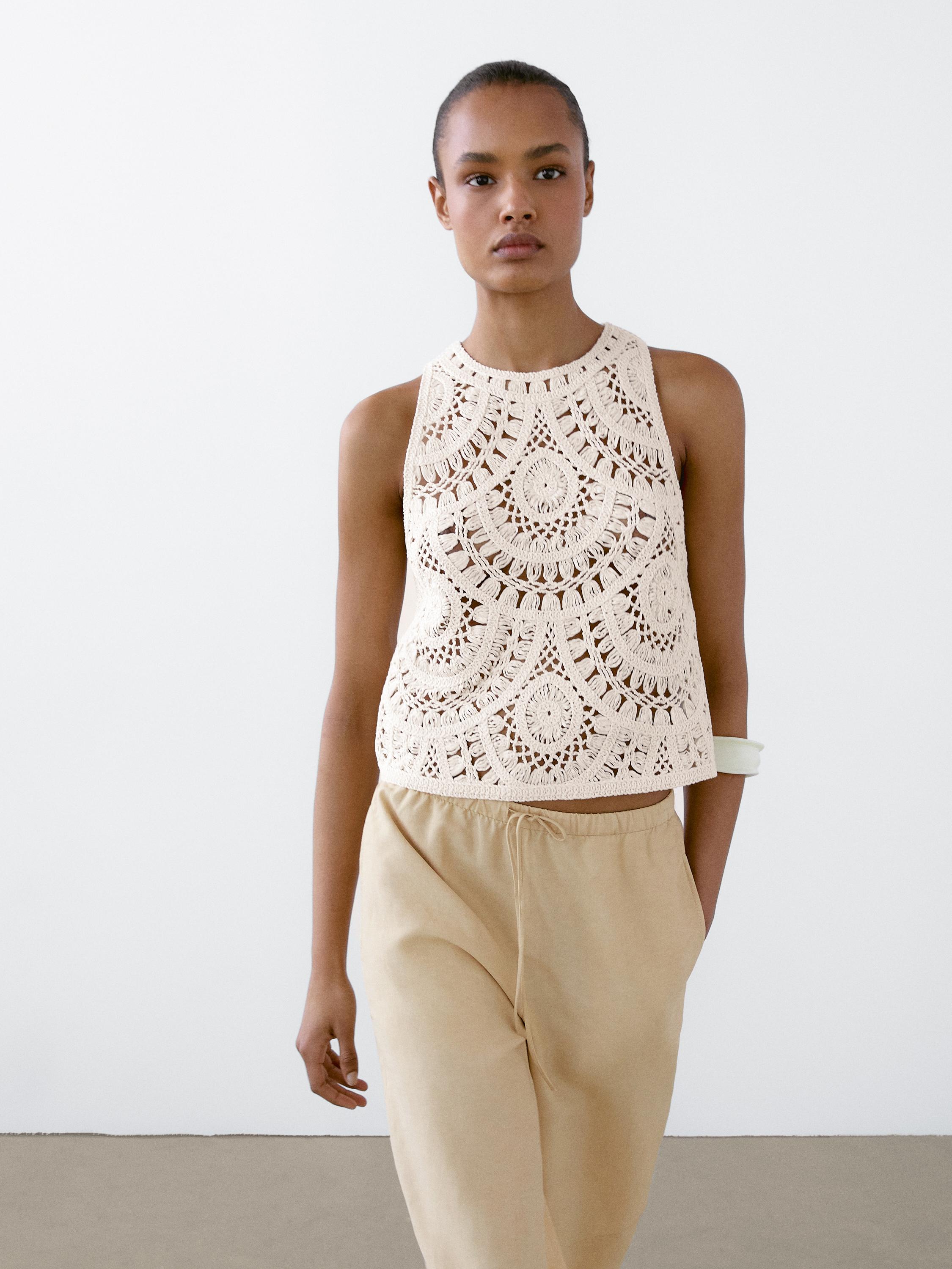 Pantalon barrel fluide lin mélangé