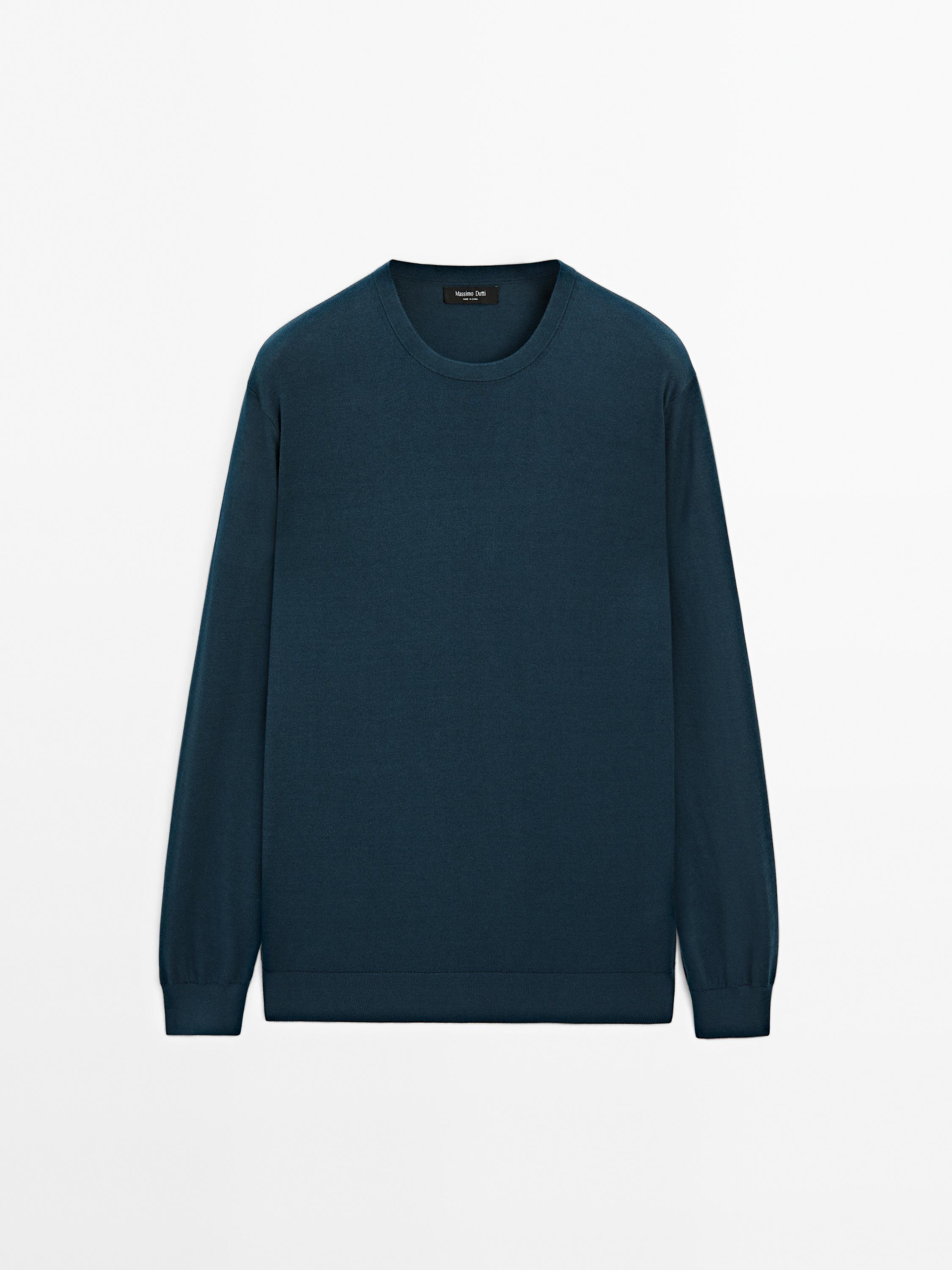 Cotton and silk blend sweater