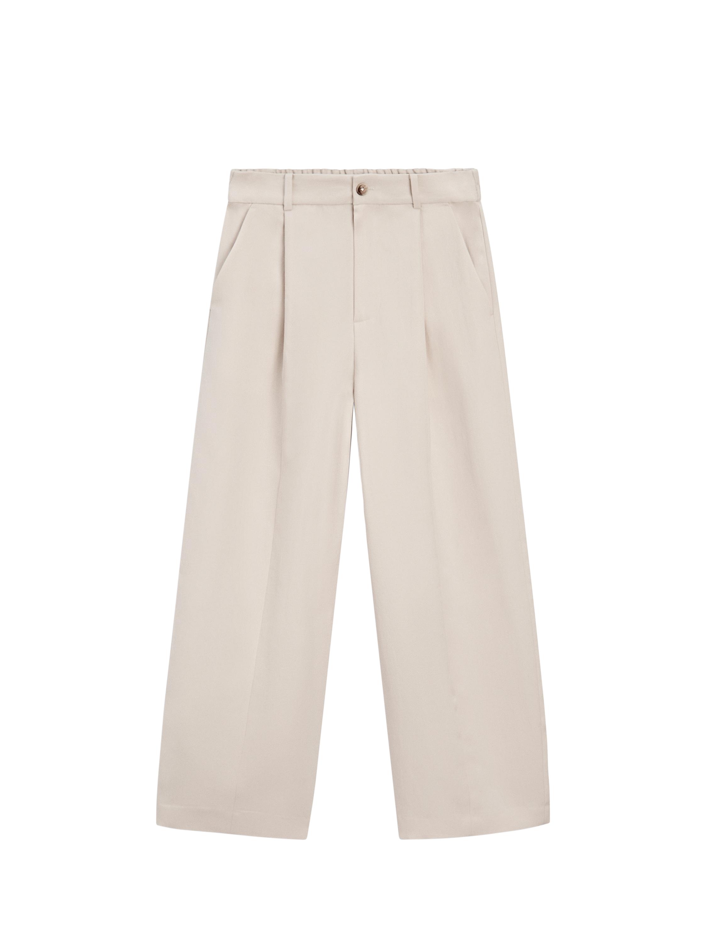 Elastik belli dökümlü pantolon