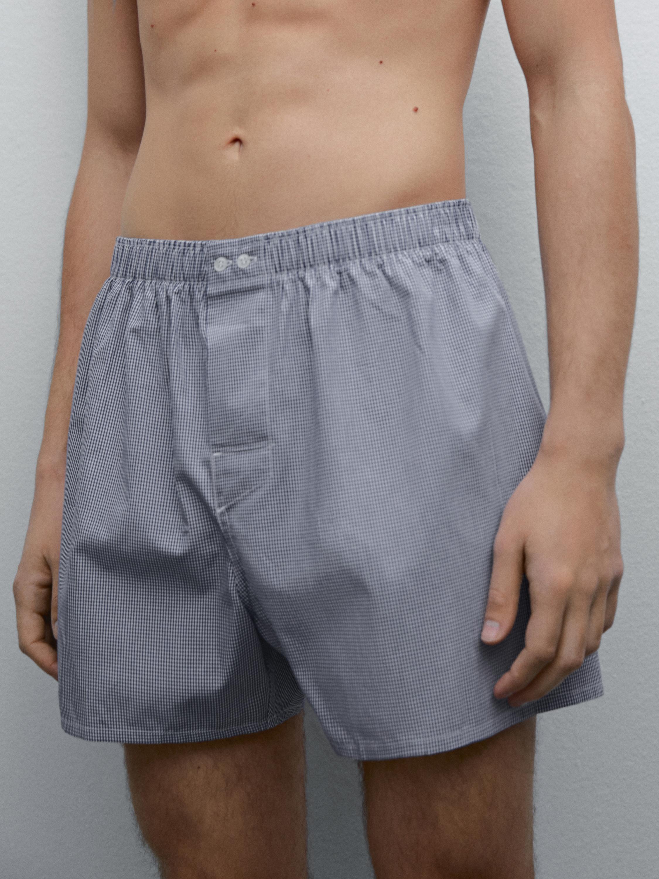 Gingham mini boxers