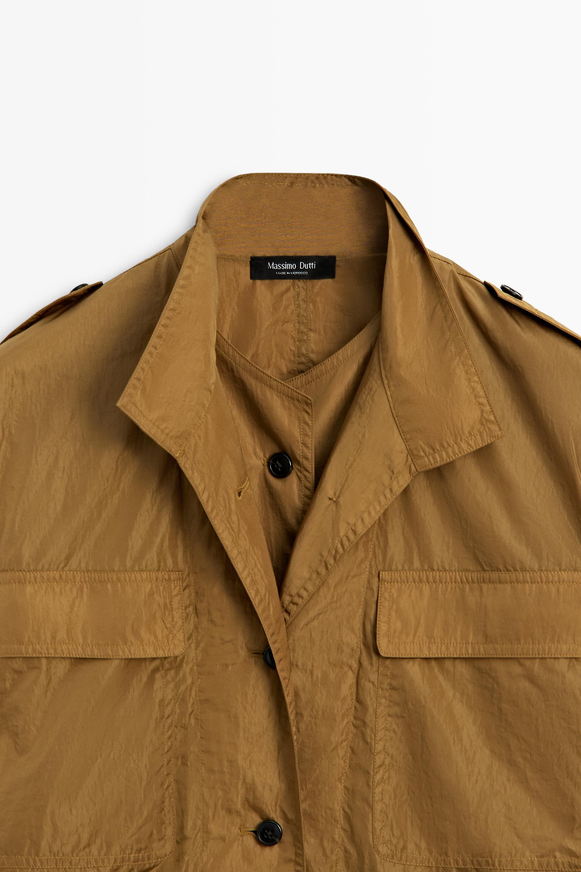 Technical overshirt with pocket details — TOFFEE