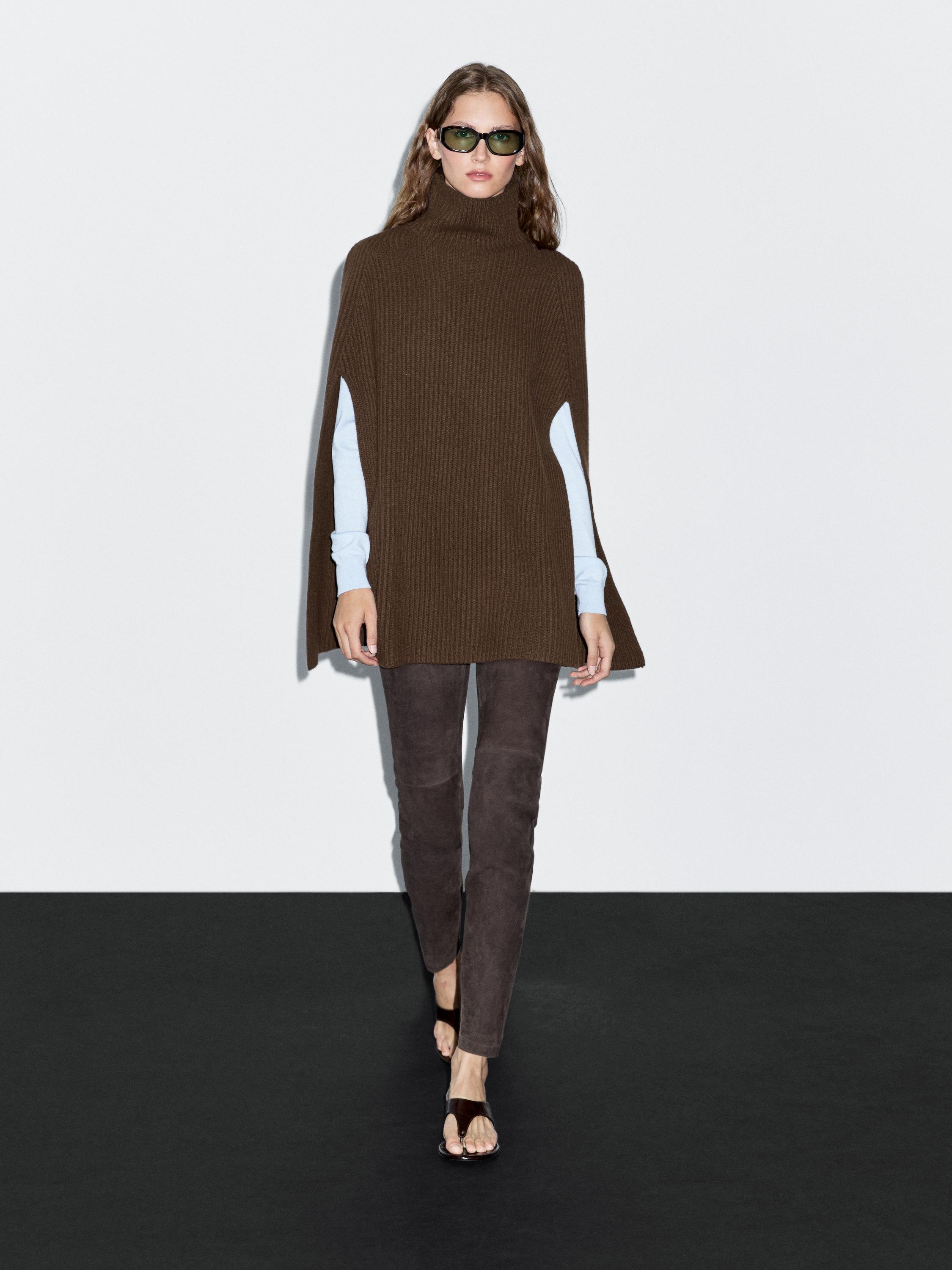 100% wool knitted coat