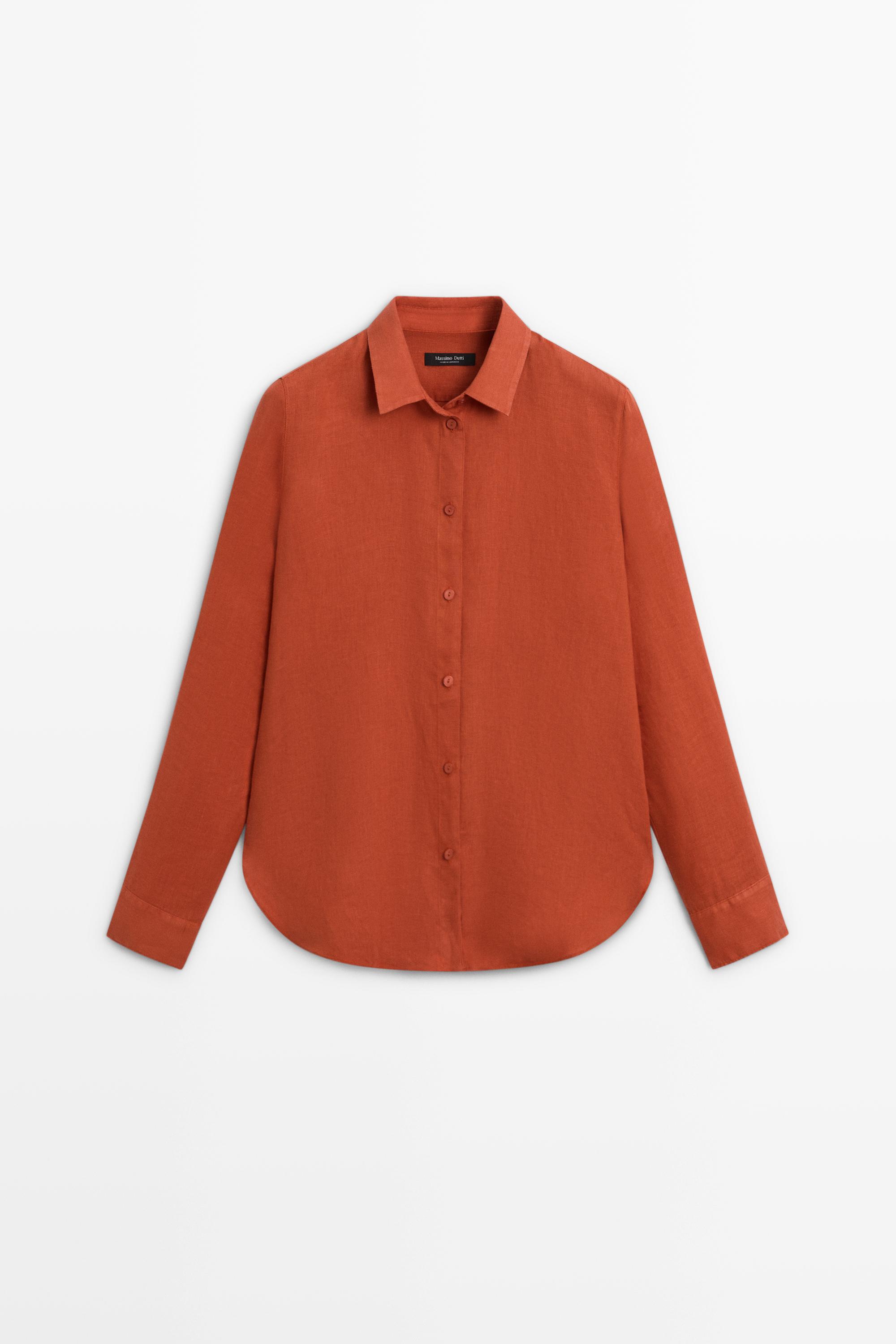 Flowing 100% linen shirt