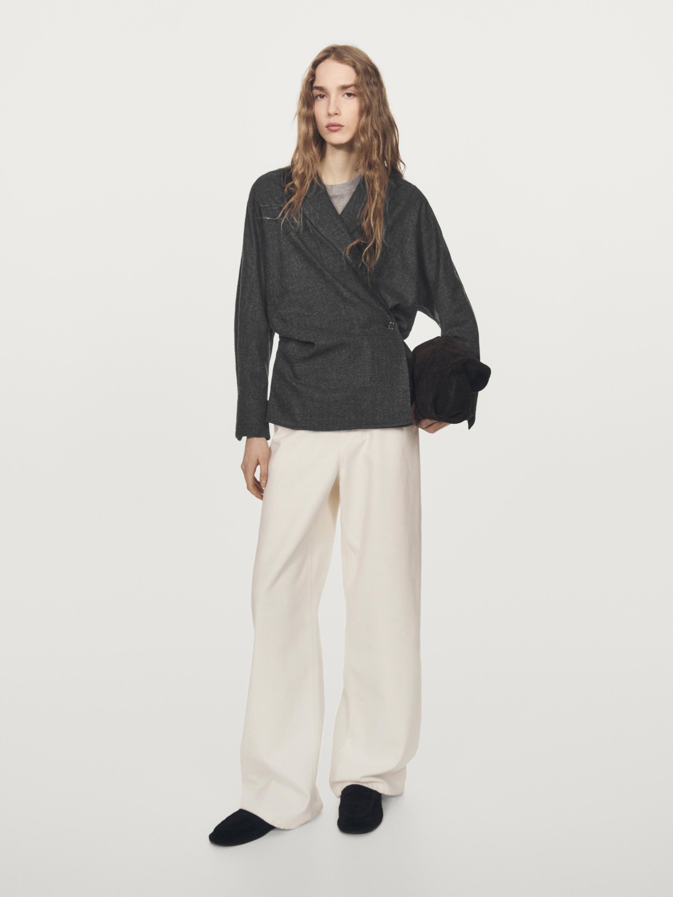 Gaineko alkandora ehunduraduna, % 100 artilezkoa